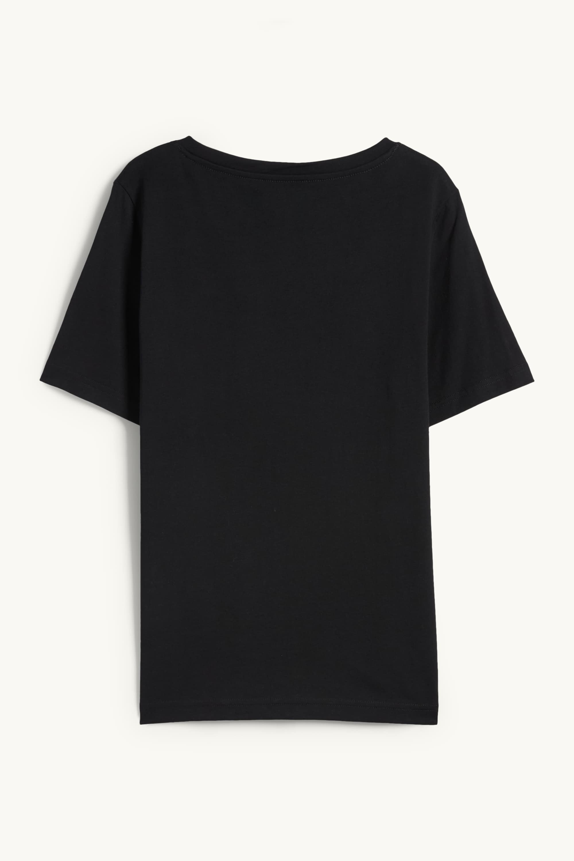 V-neck T-shirt - regular fit black