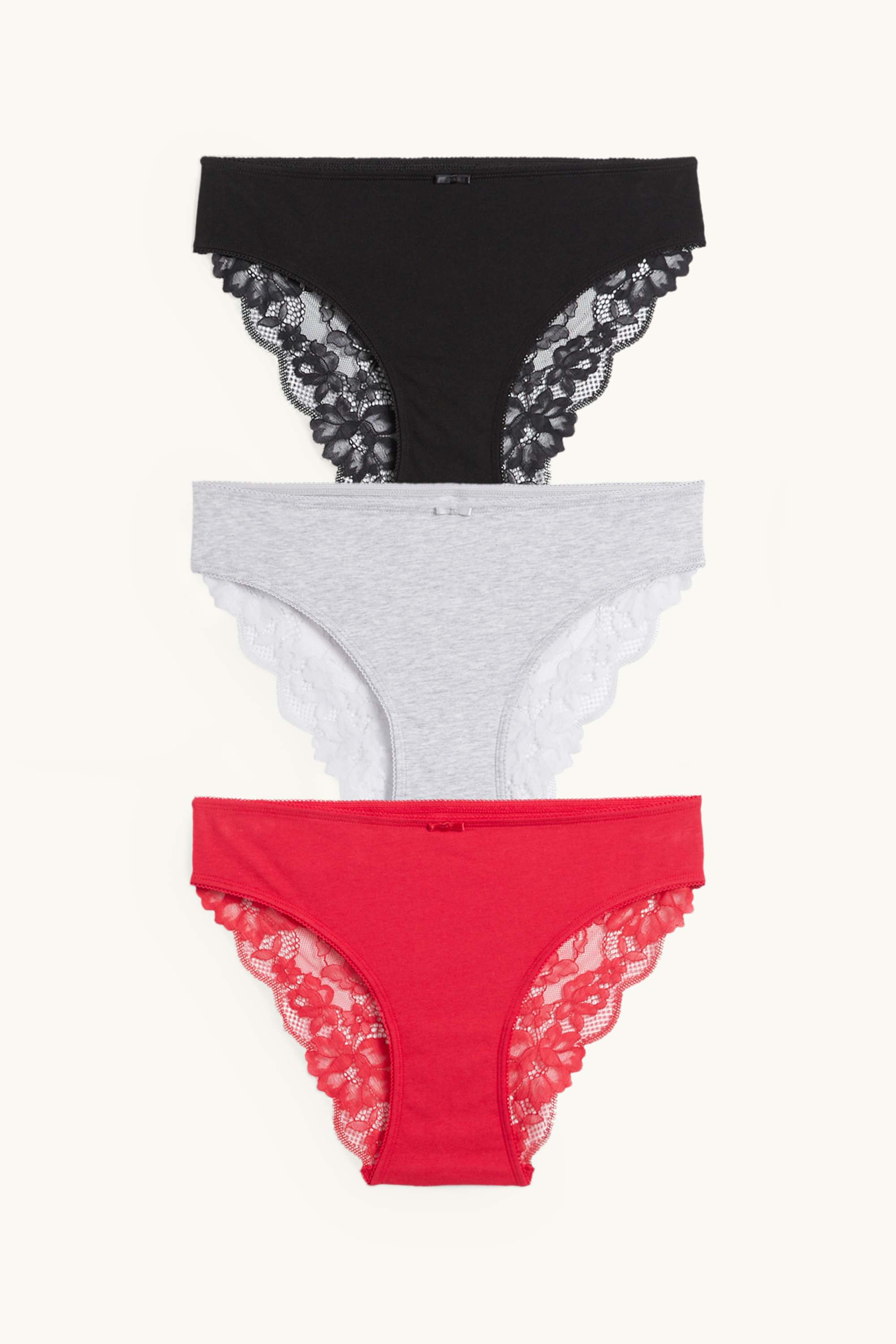 Multipack of 3 - knickers red