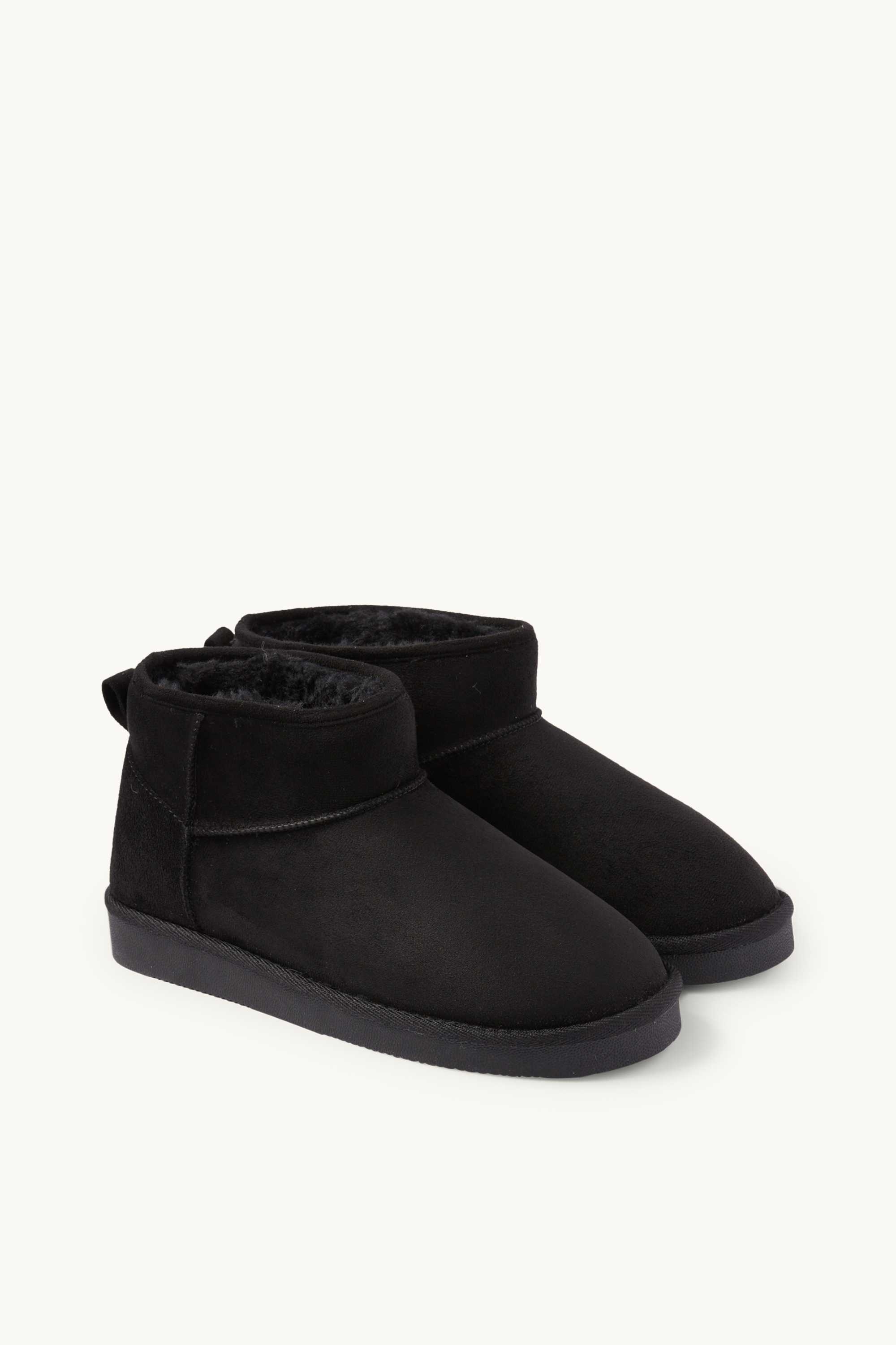 Ankle boots - faux suede black