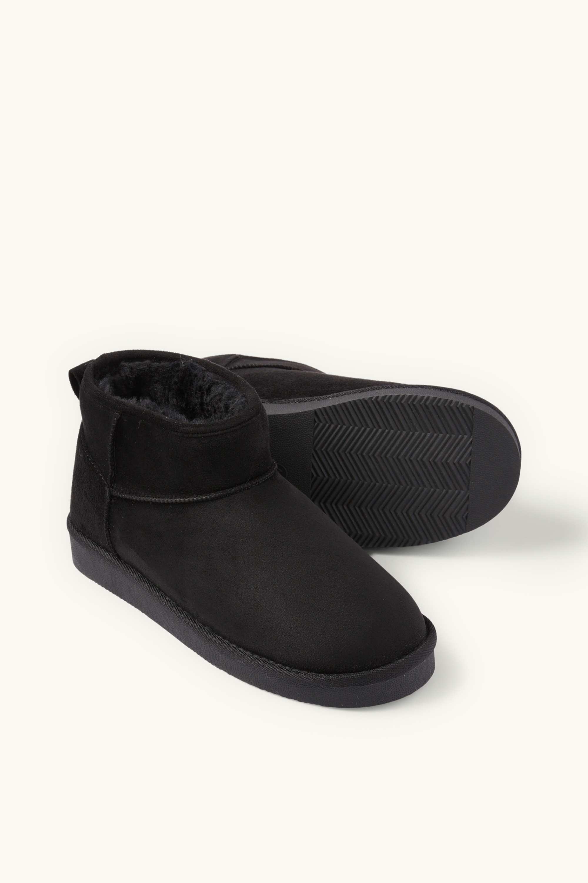 Ankle boots - faux suede black