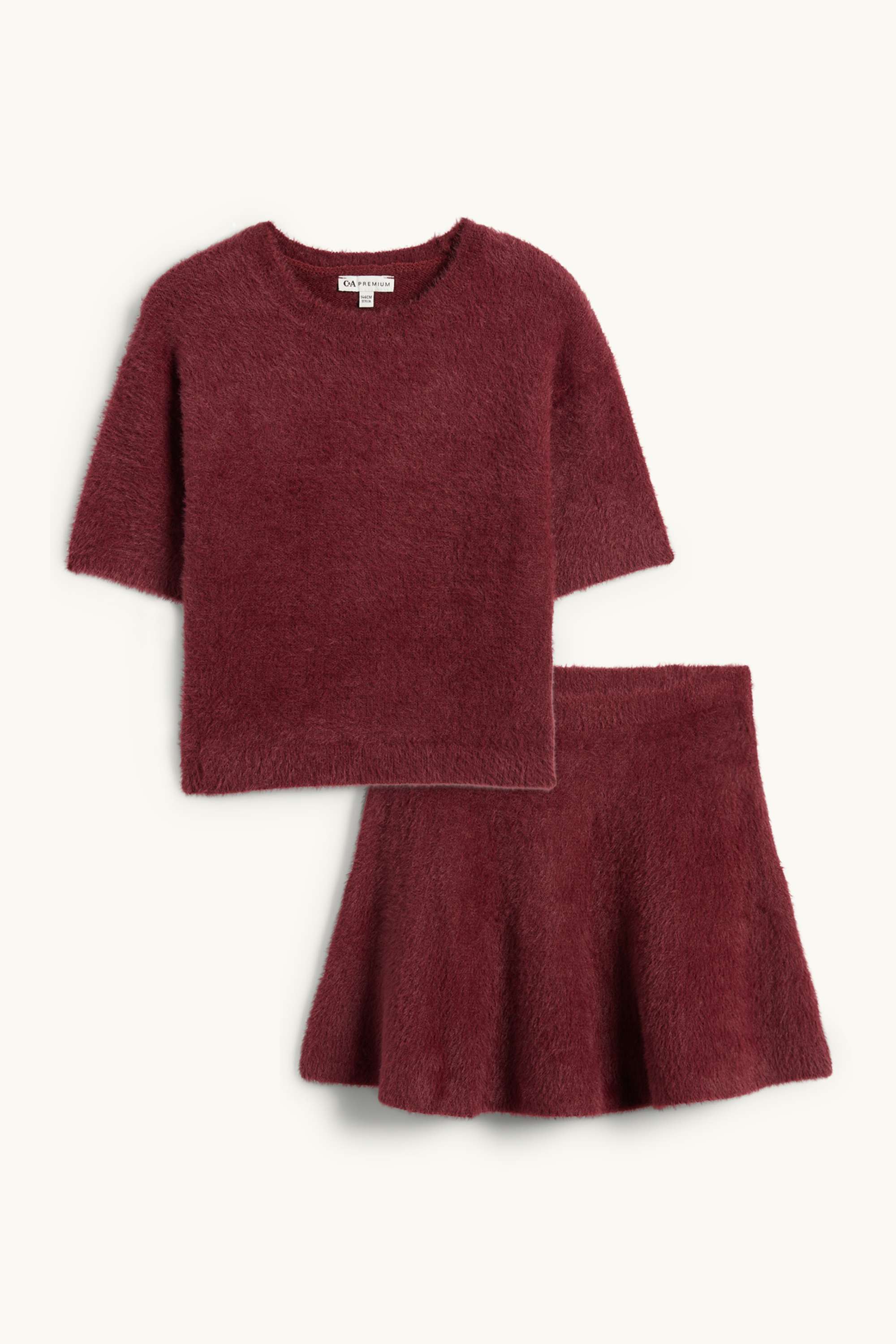 Set - jumper and skirt - 2 piece bordeaux