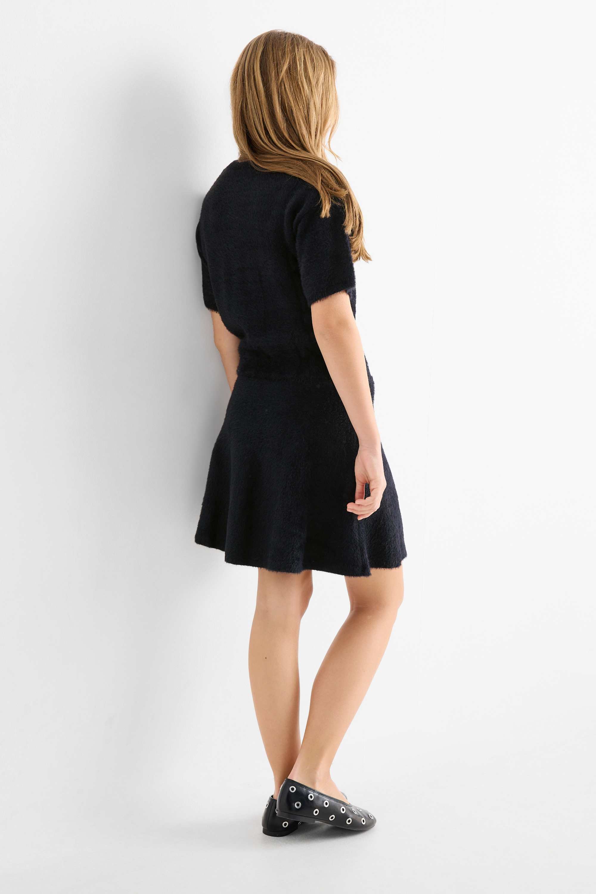 Set - jumper and skirt - 2 piece black