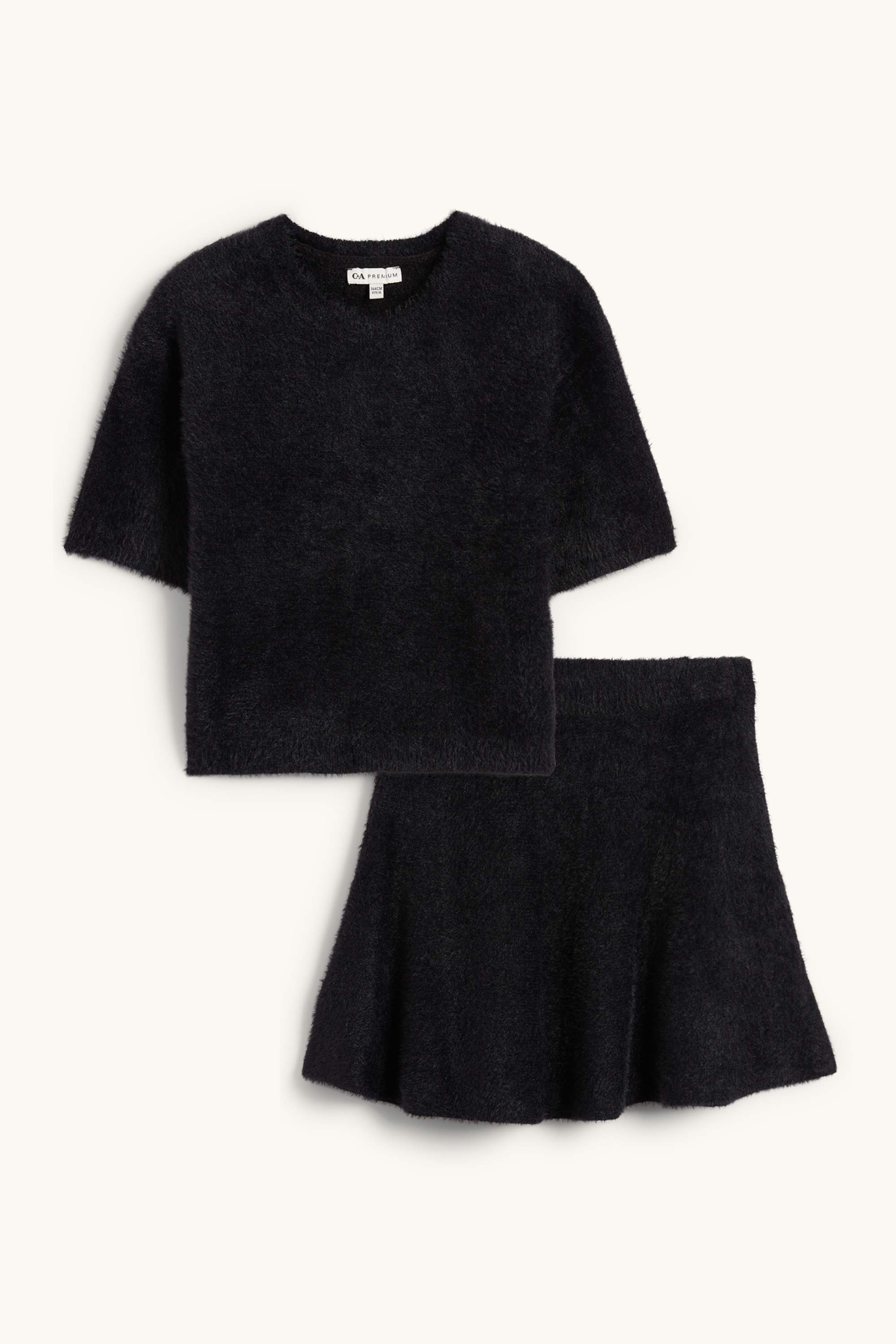 Set - jumper and skirt - 2 piece black