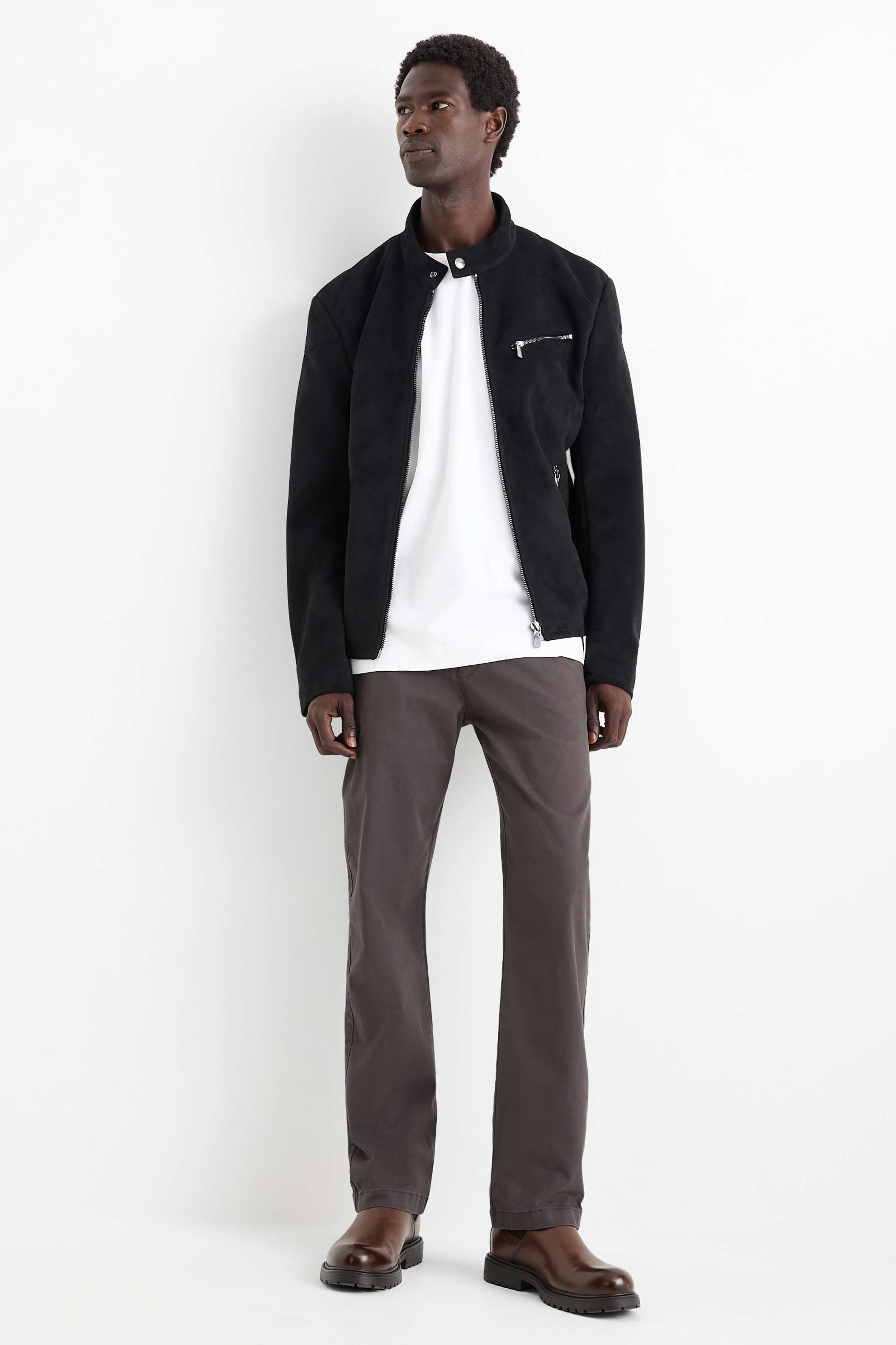 Chinos - regular fit dark gray