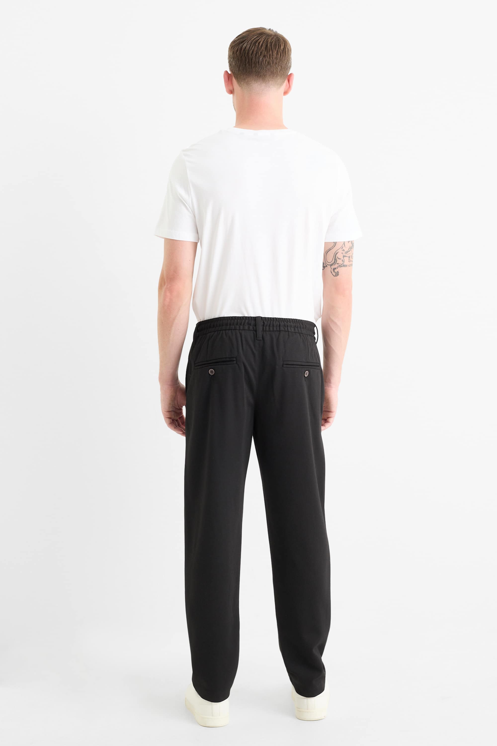 Chinos - tapered fit black