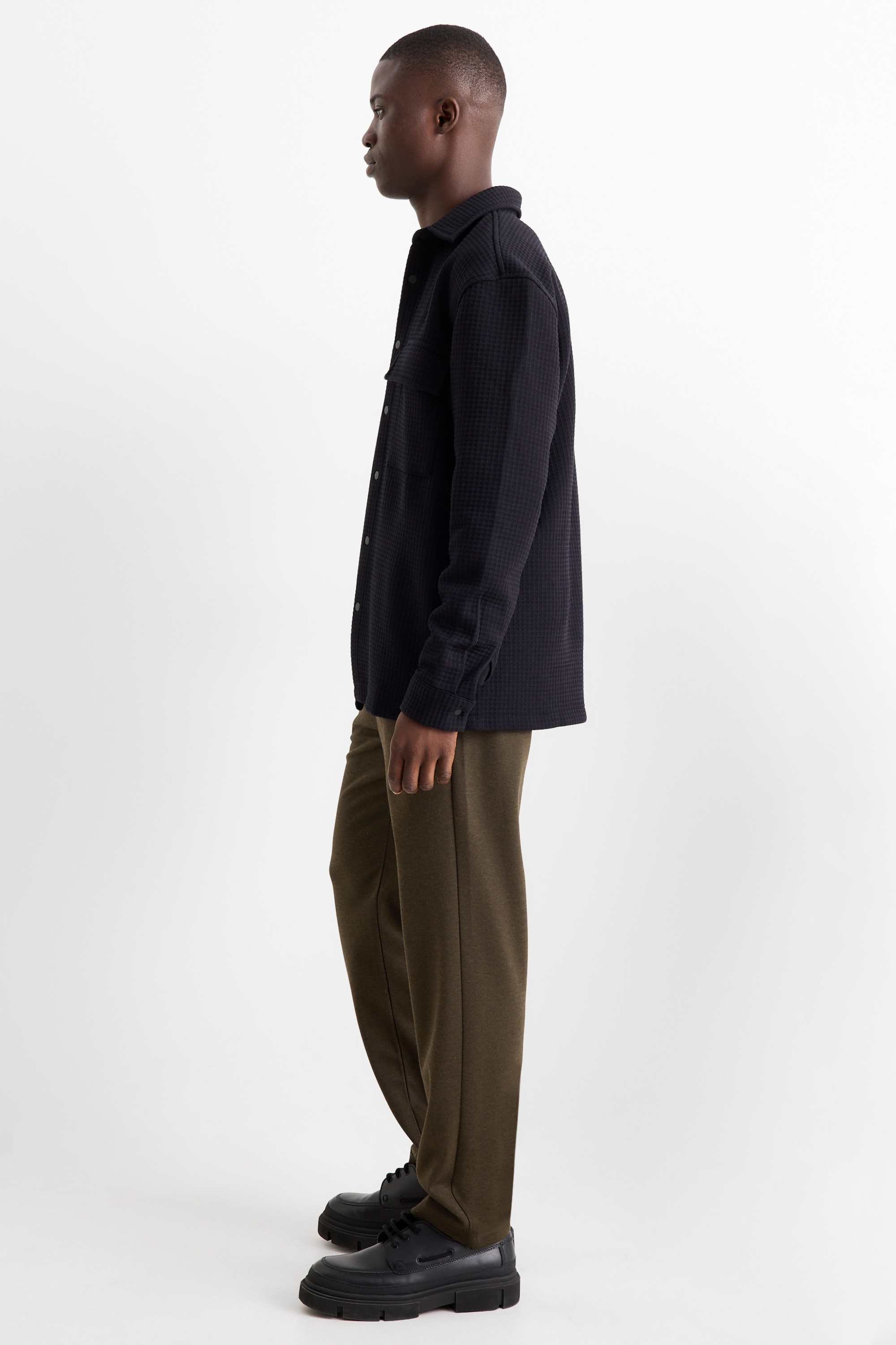 Chinos - tapered fit dark green