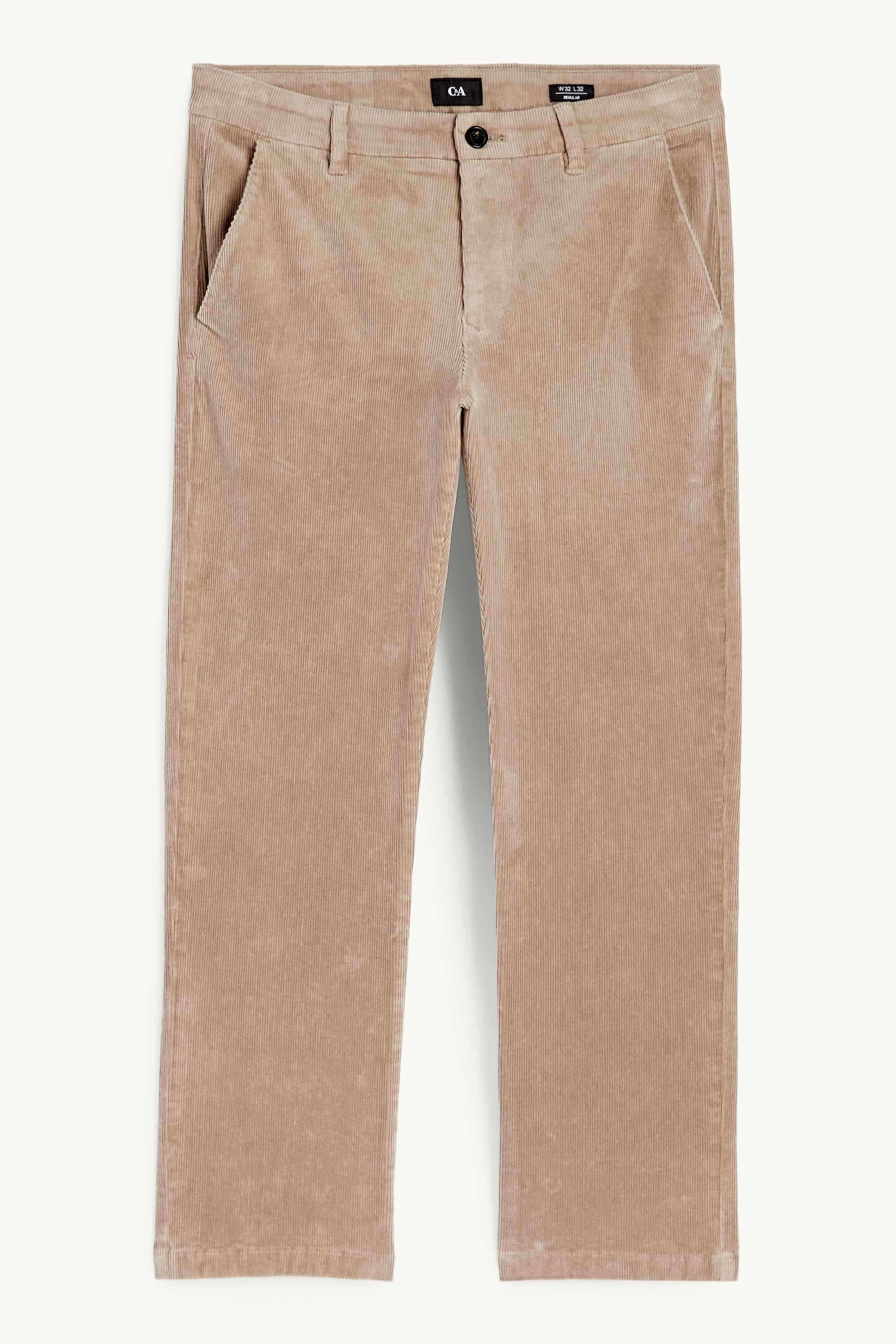 Corduroy chinos - regular fit beige