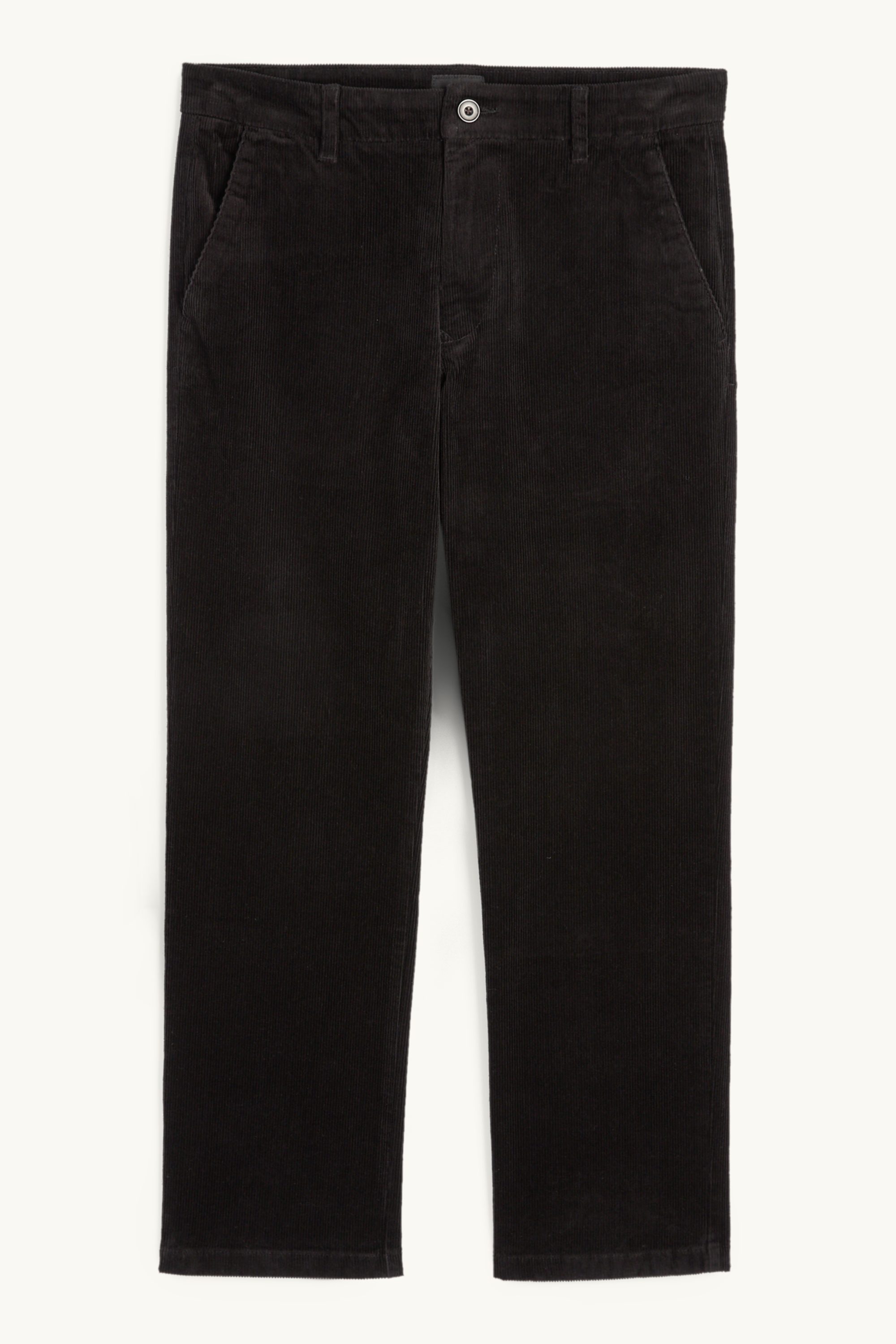 Corduroy chinos - regular fit black