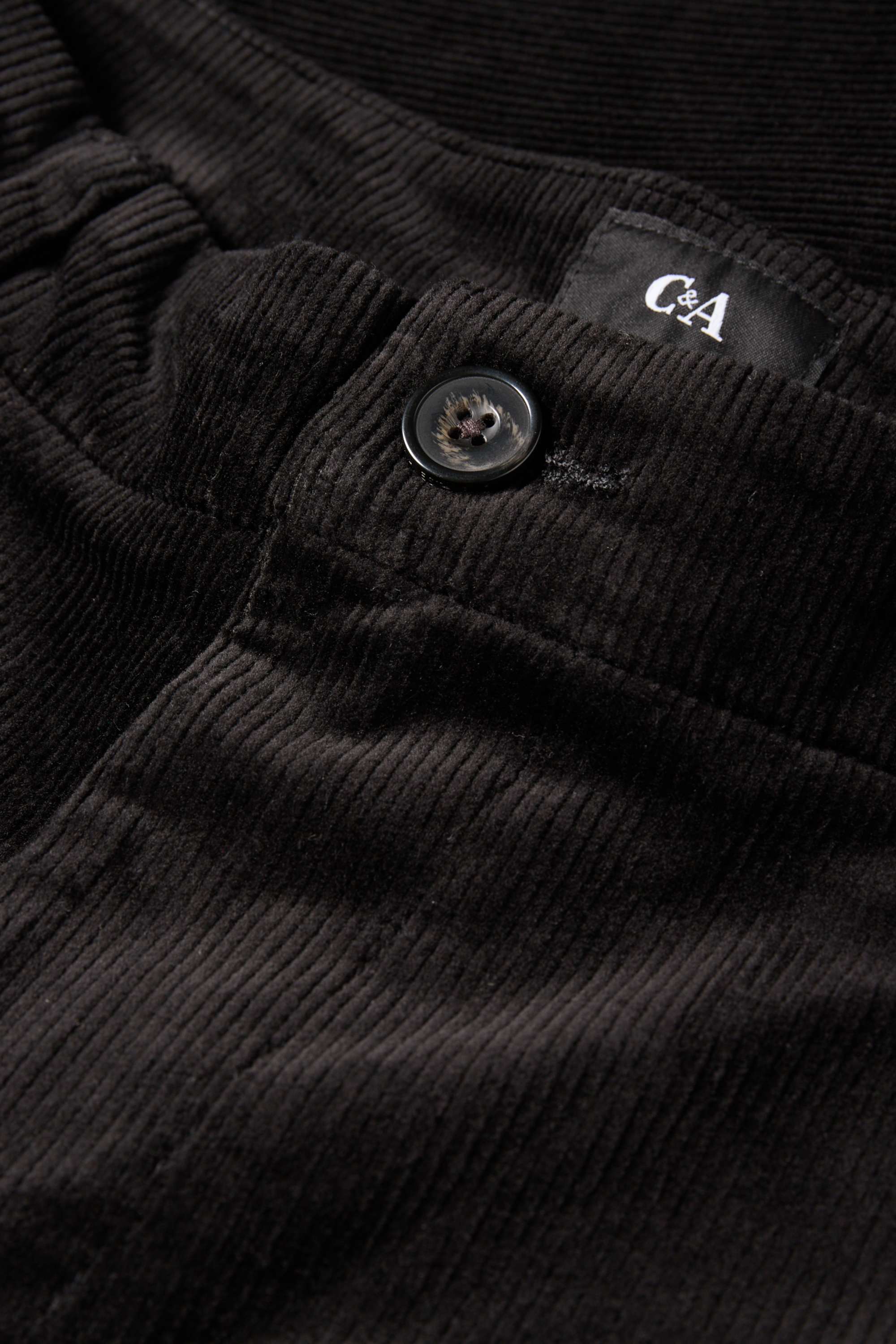 Corduroy chinos - regular fit black