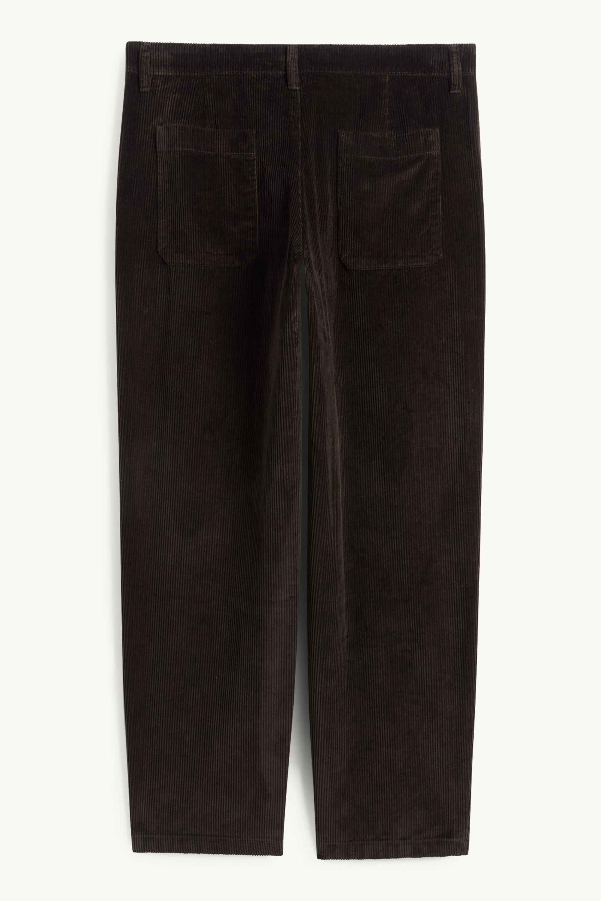 Corduroy chinos - slim fit black