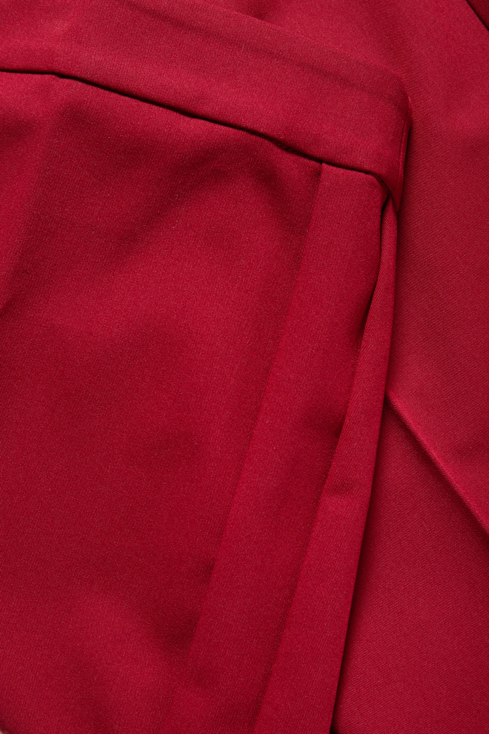 Business trousers - mid-rise waist - regular fit dark red