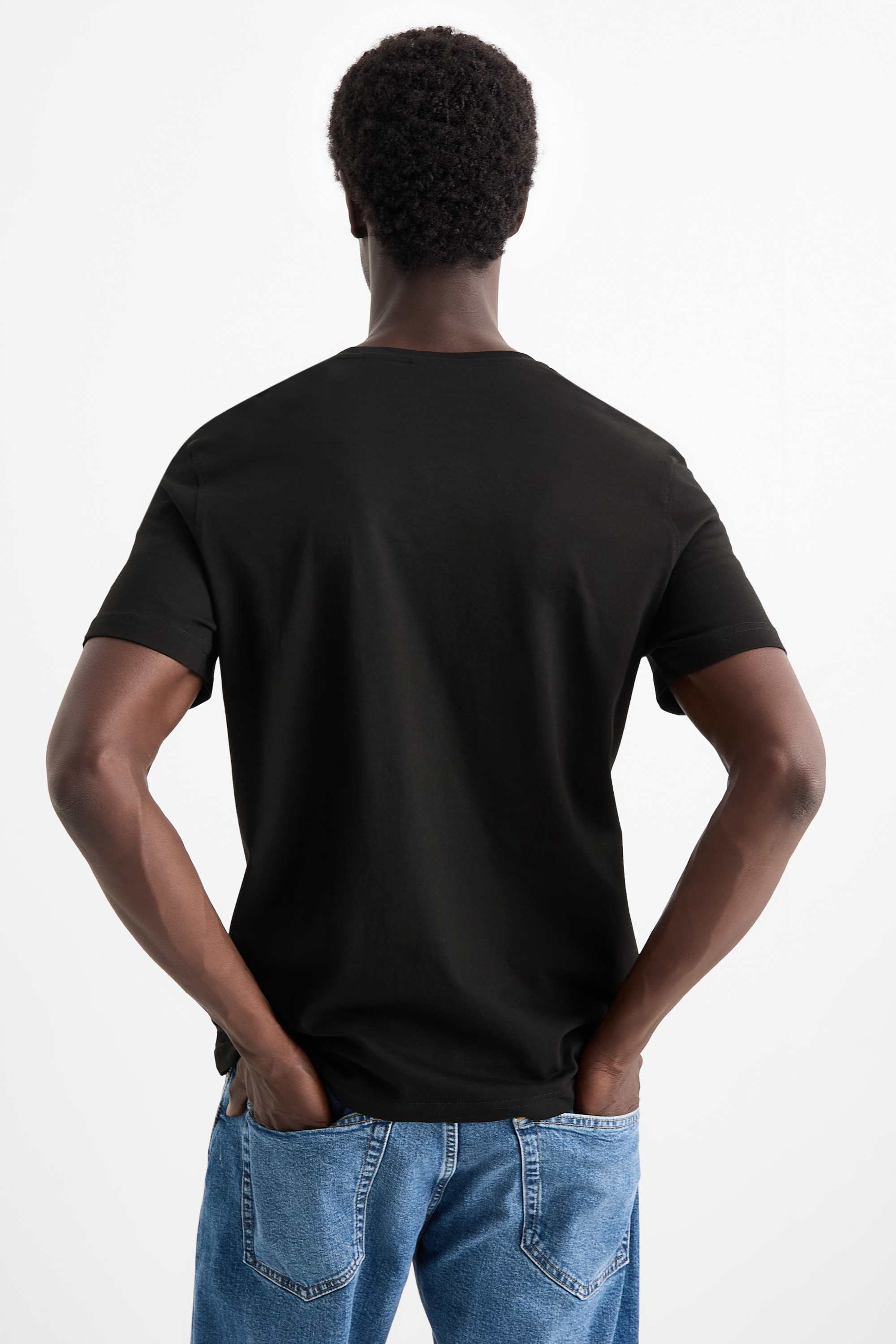 Multipack of 3 - T-shirt - regular fit black