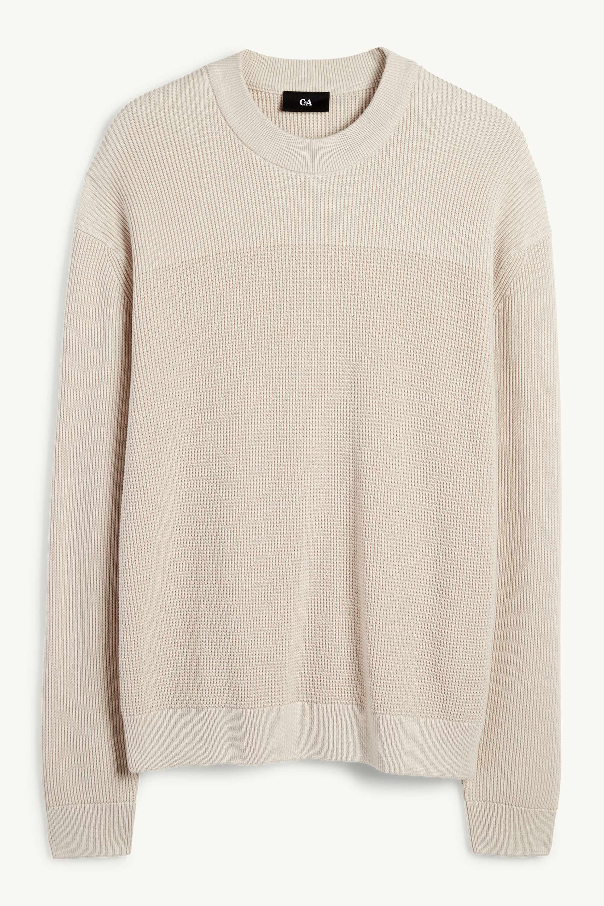 Jumper - textured beige
