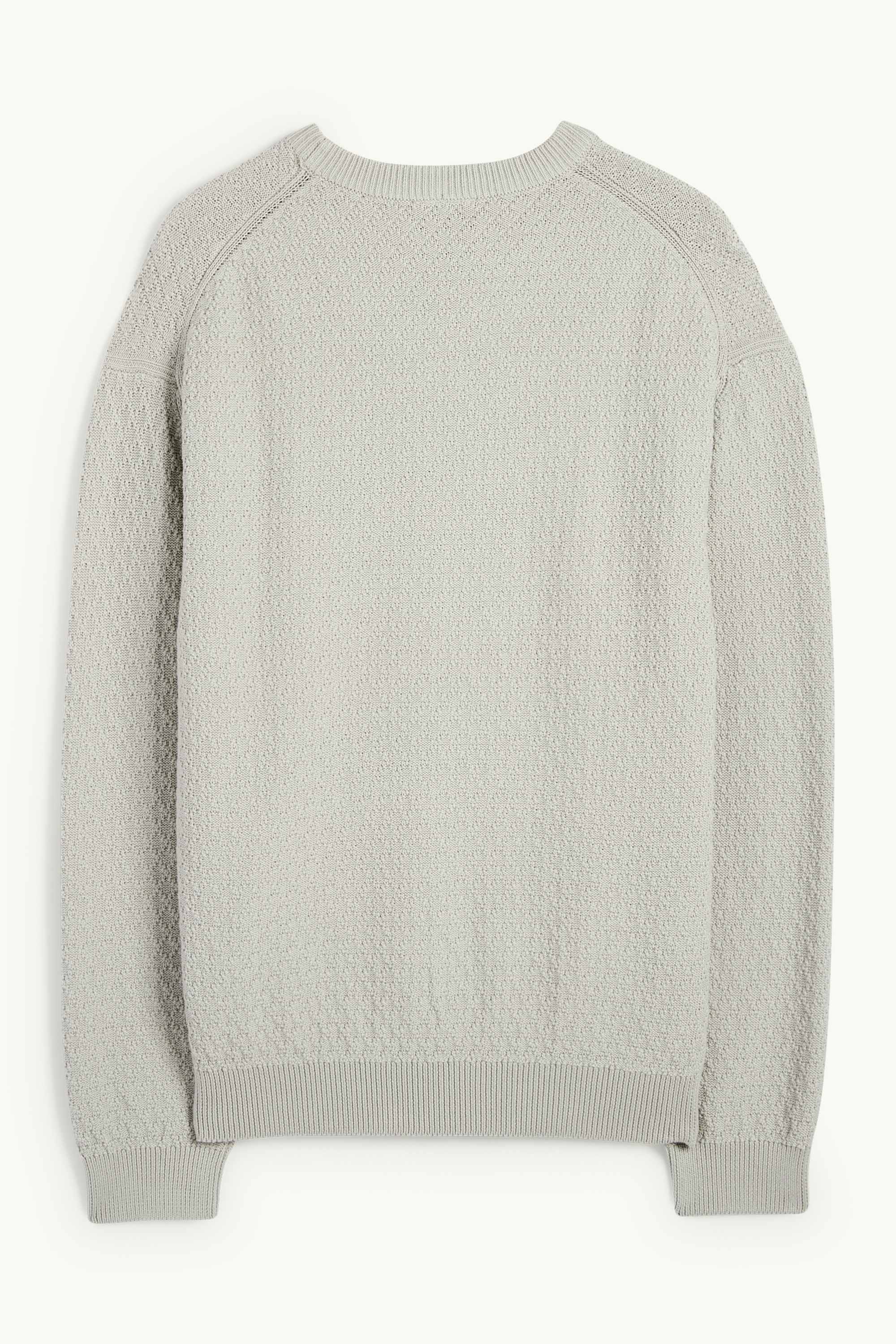 Jumper - textured light gray
