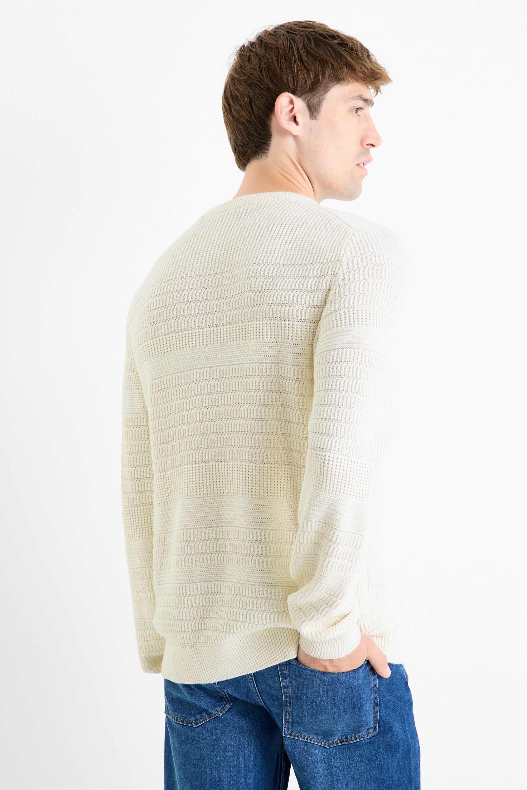 Jumper - textured cremewhite