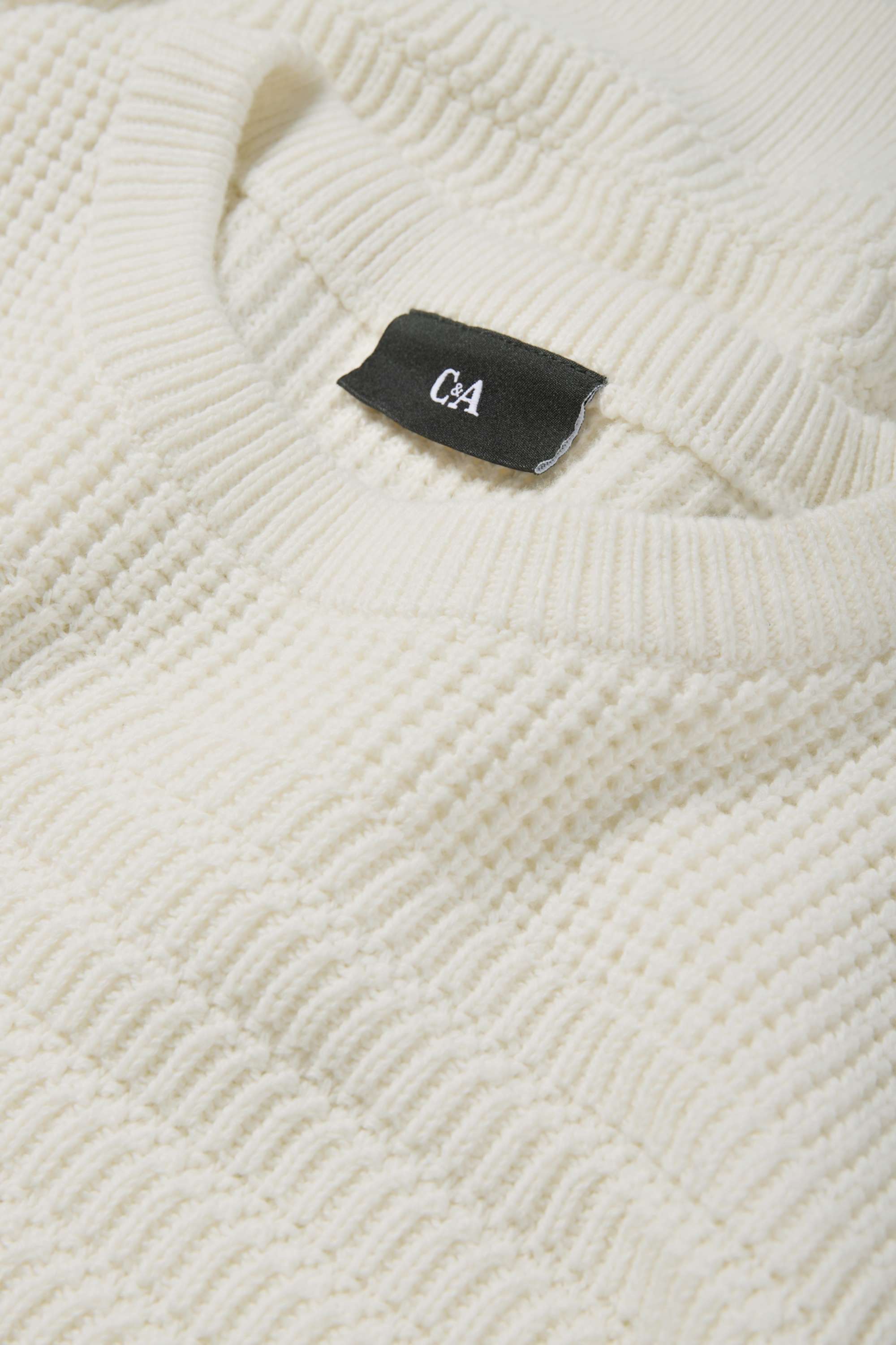 Jumper - textured cremewhite