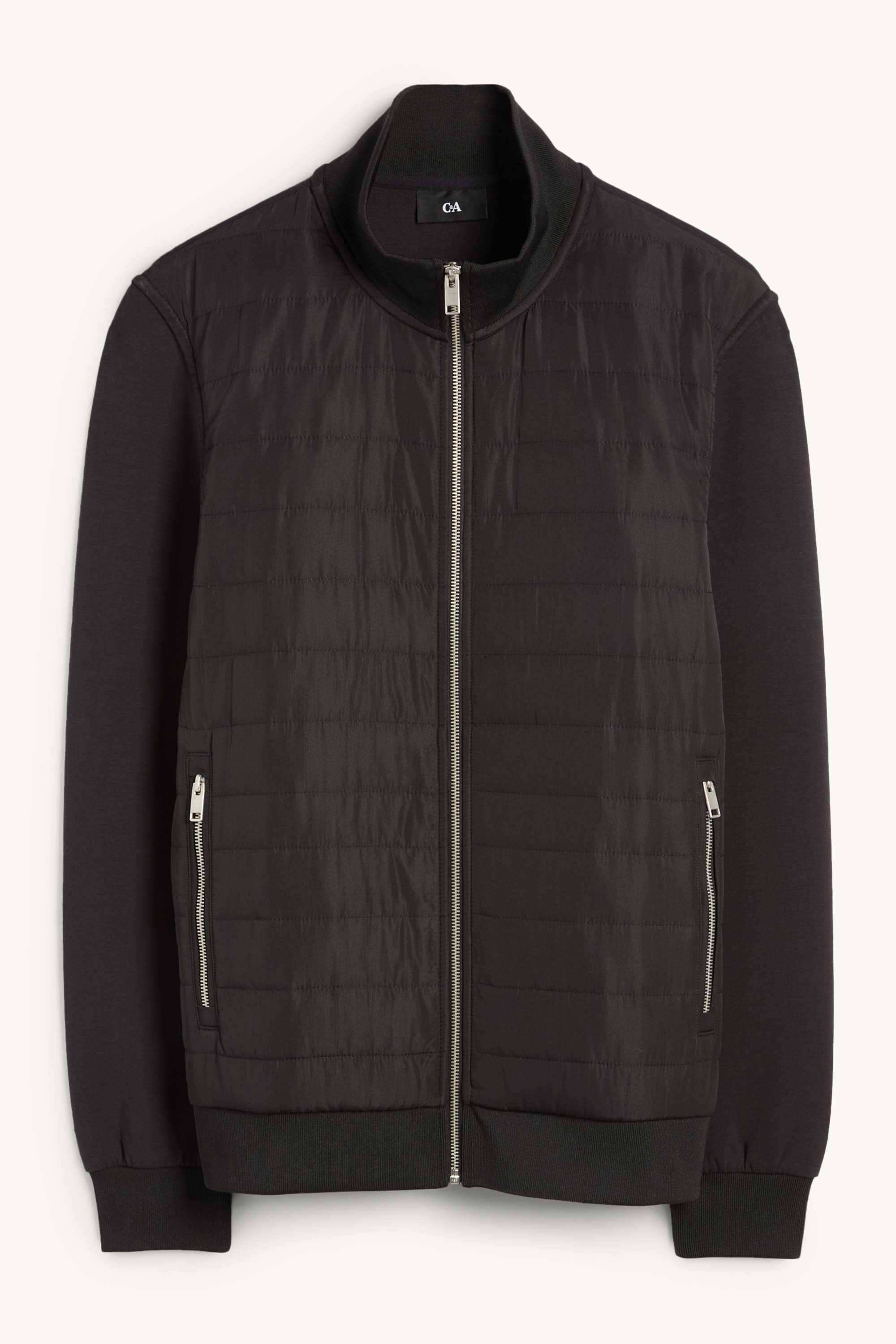 Zip-through sweatshirt black