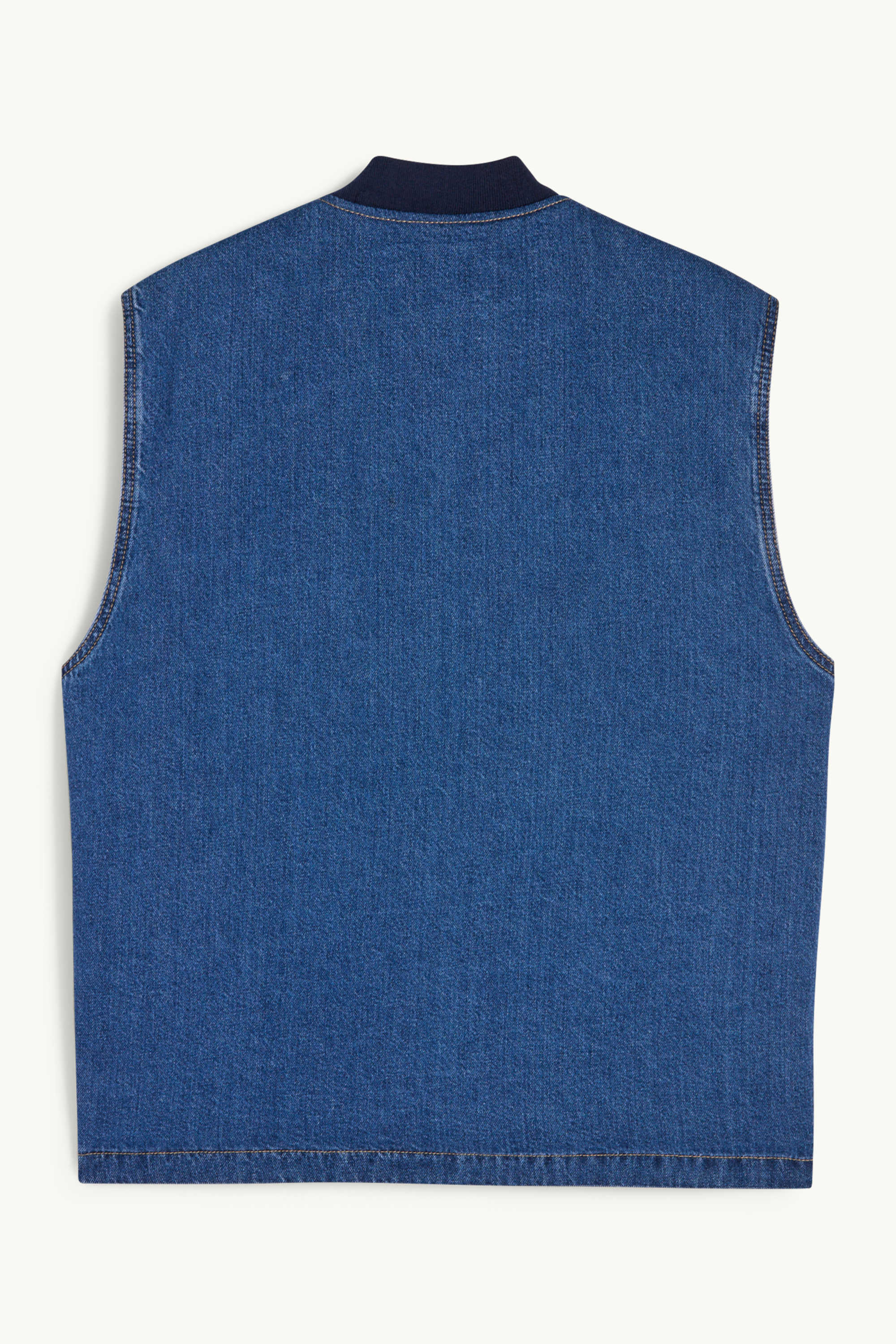 Denim waistcoat - lined blue denim