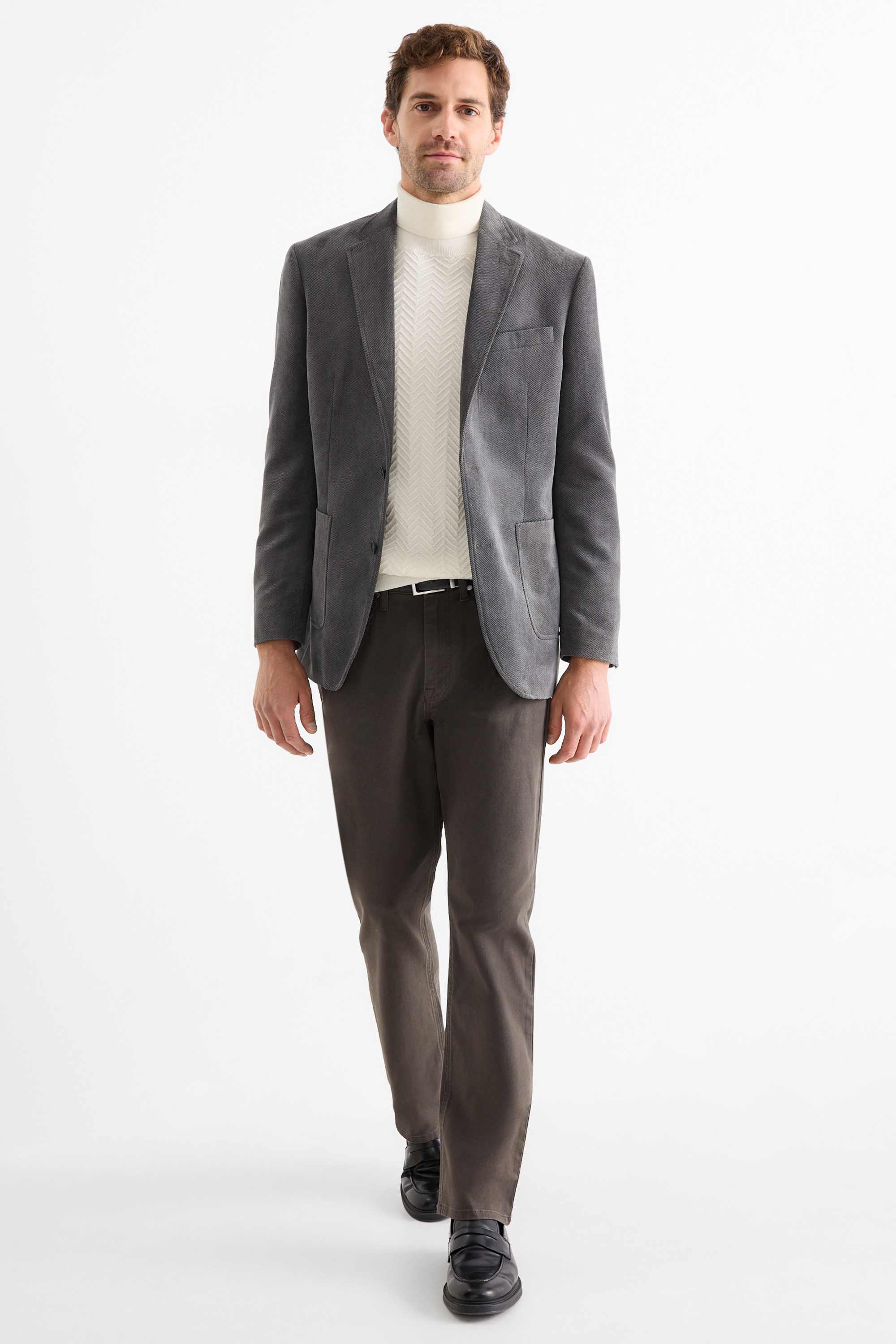 Trousers - regular fit khaki