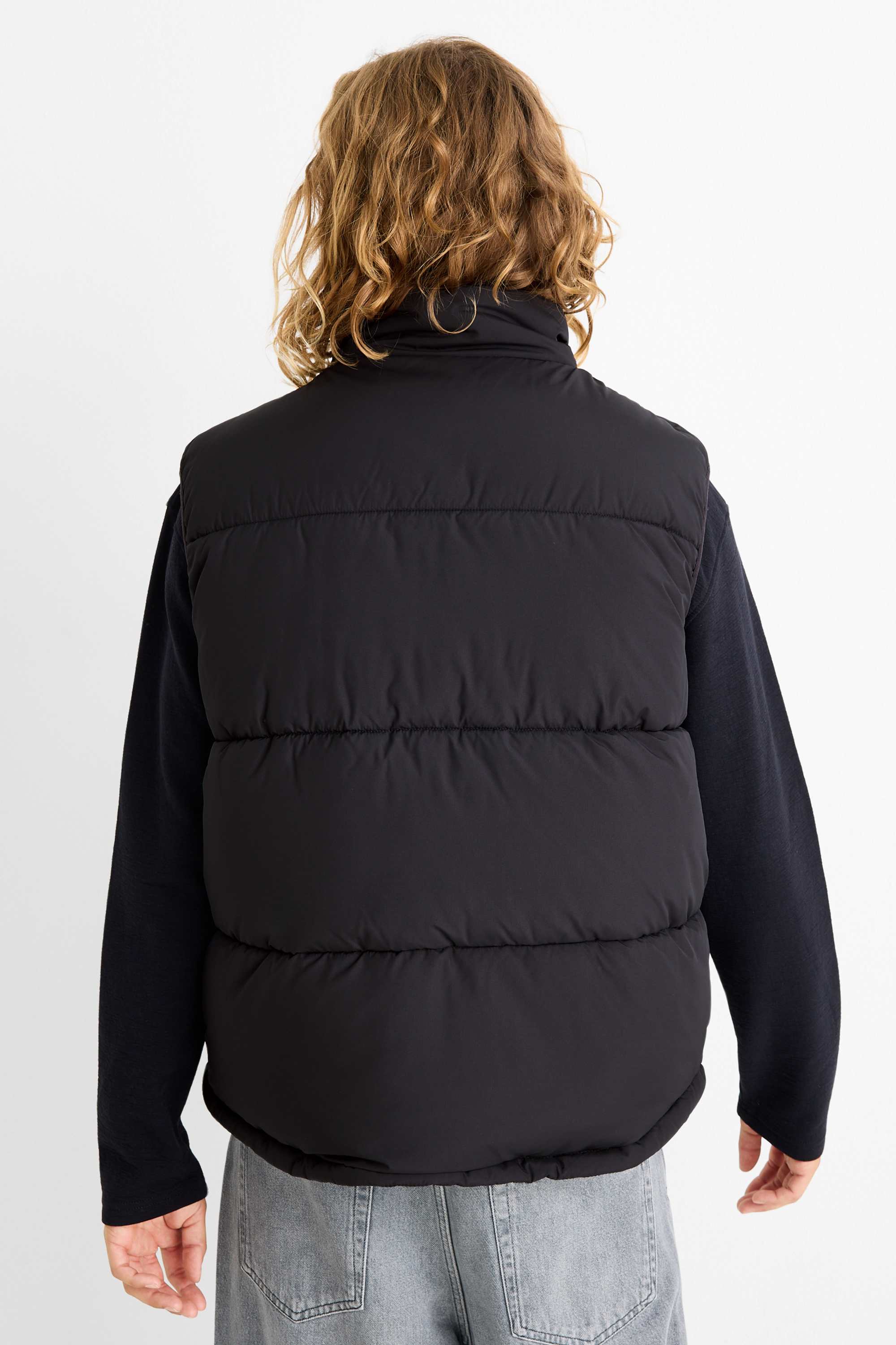 Quilted gilet black