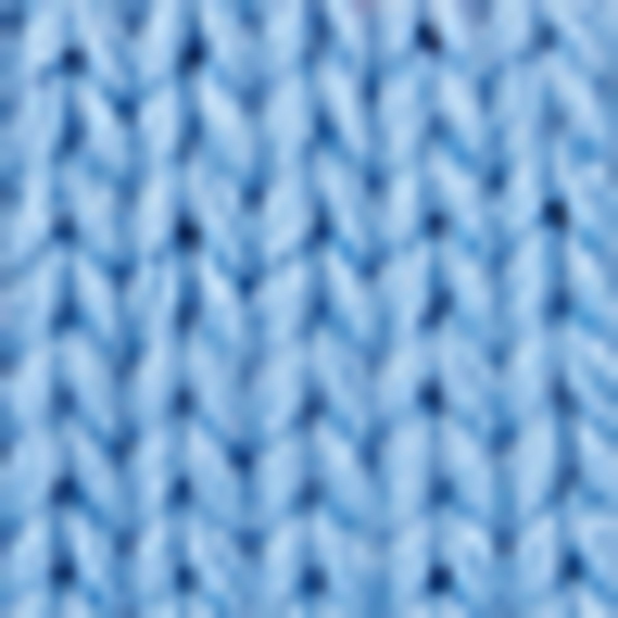 Pom-pom ski hat - patterned blue