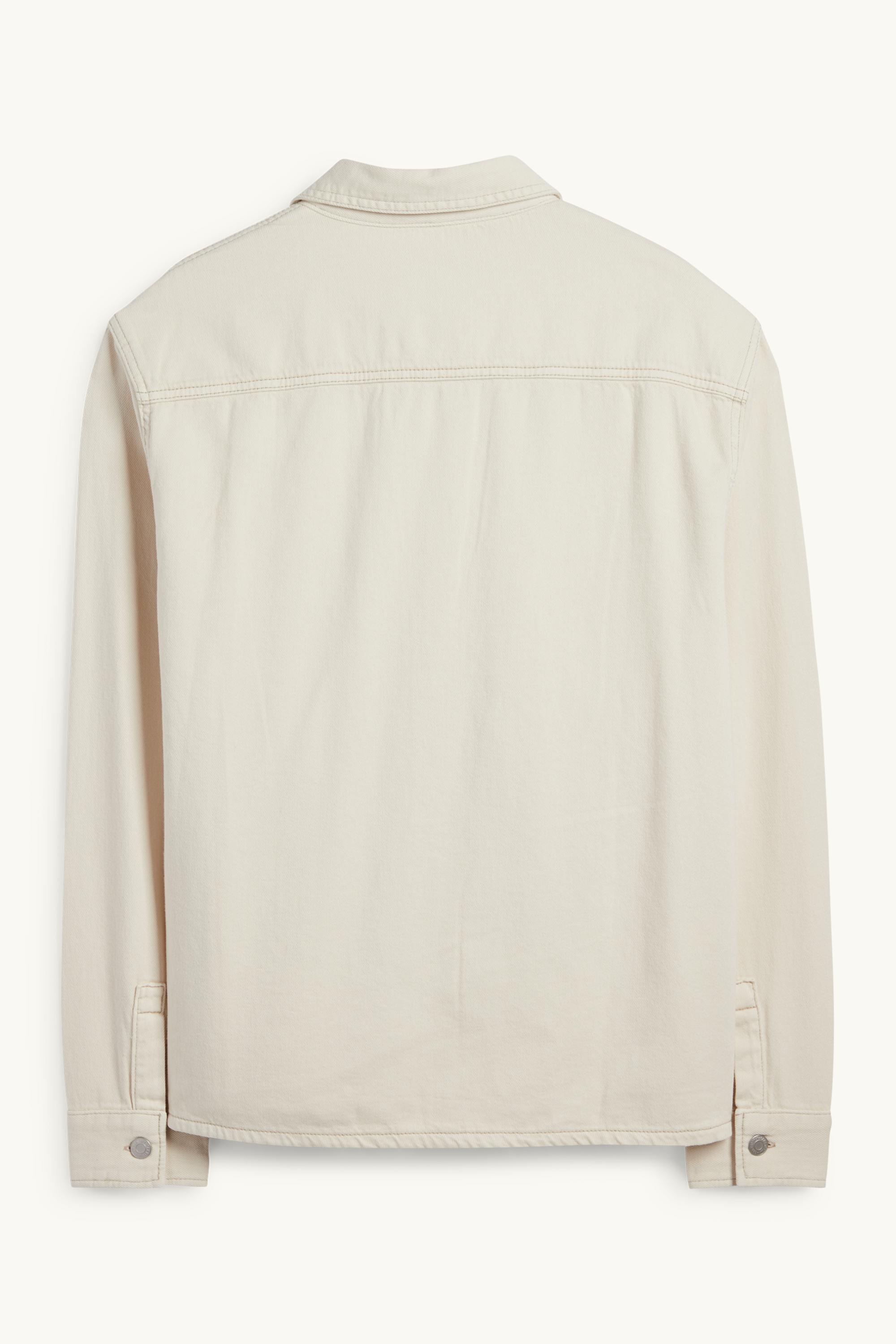 Denim shirt - regular fit - kent collar cremewhite