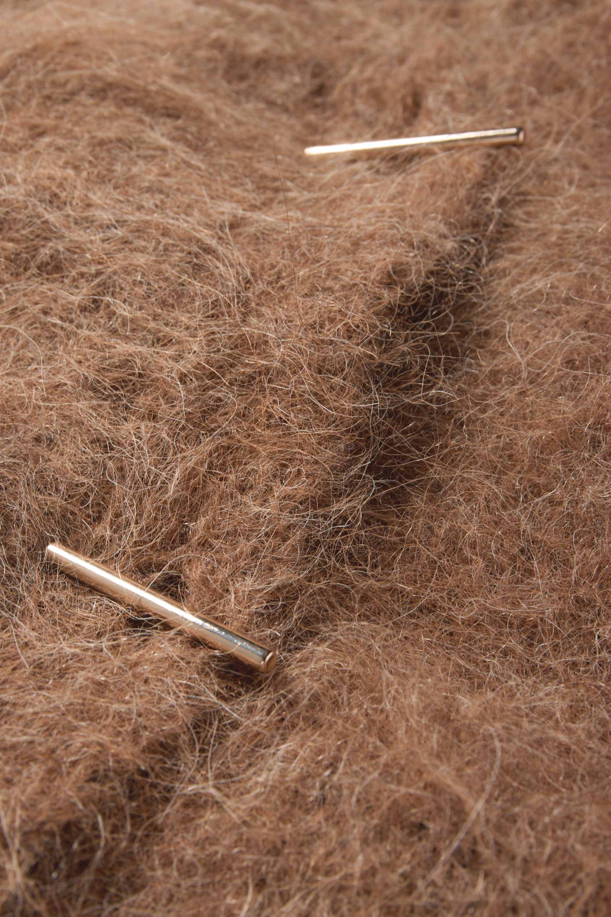 Cardigan - alpaca blend brown
