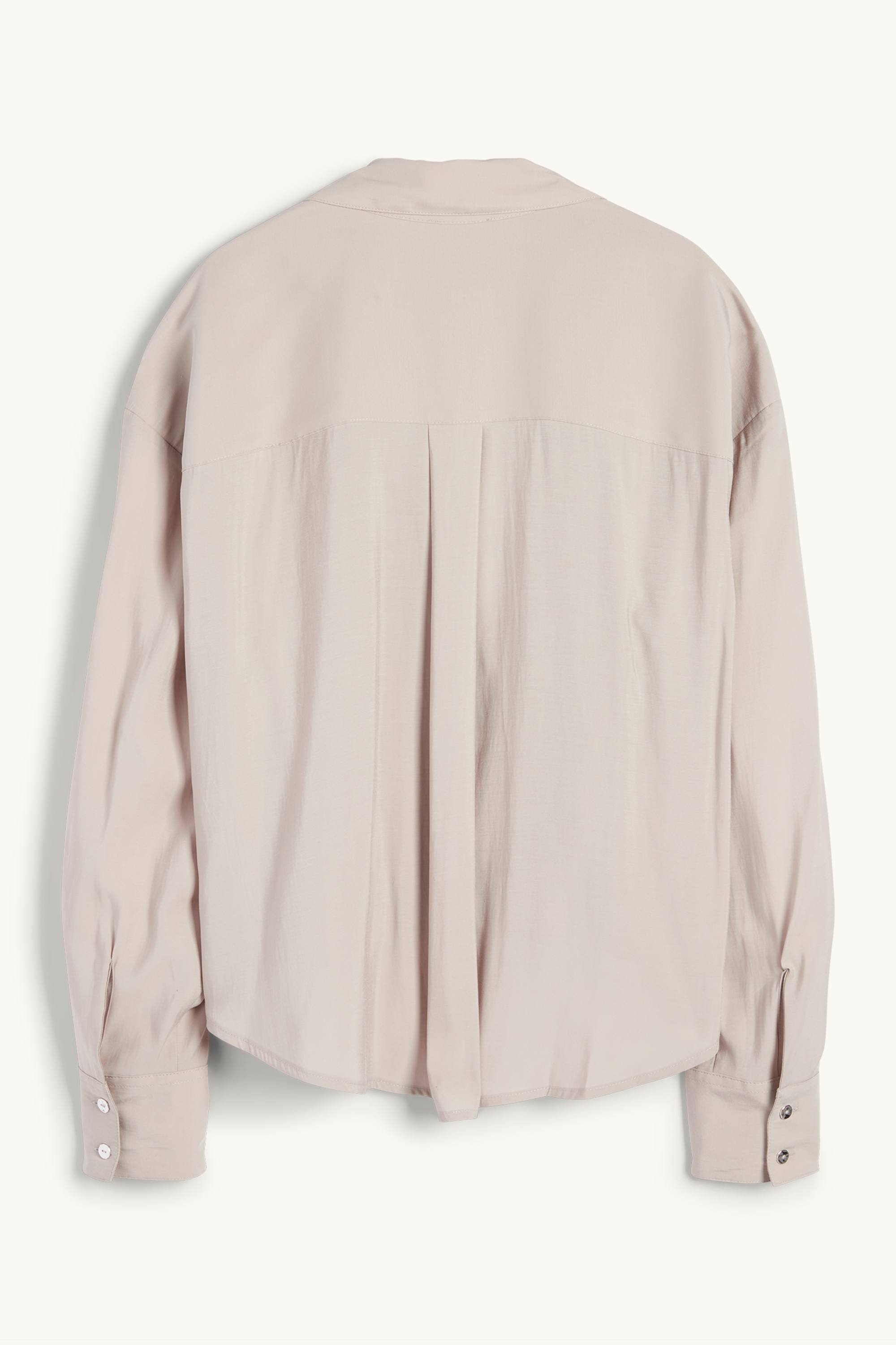 Blouse with knot detail gray