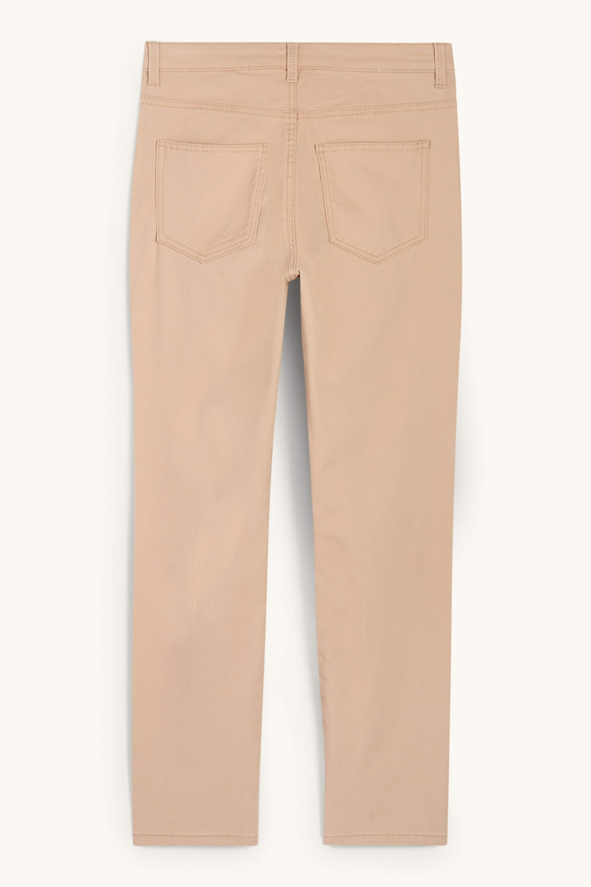 Cloth trousers - high waist - slim fit beige (3)