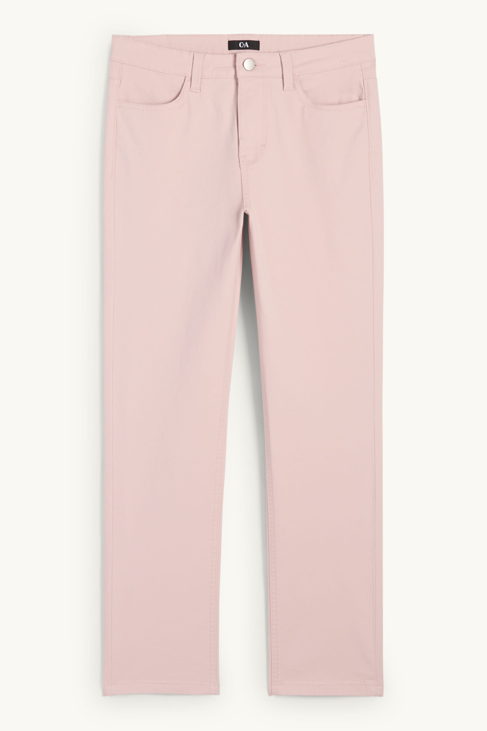 Cloth trousers - high waist - slim fit rose