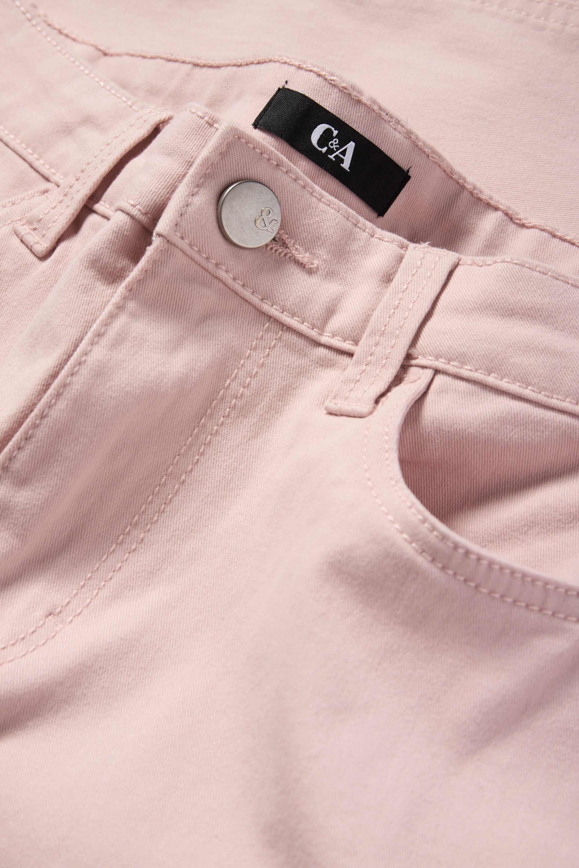 Cloth trousers - high waist - slim fit rose
