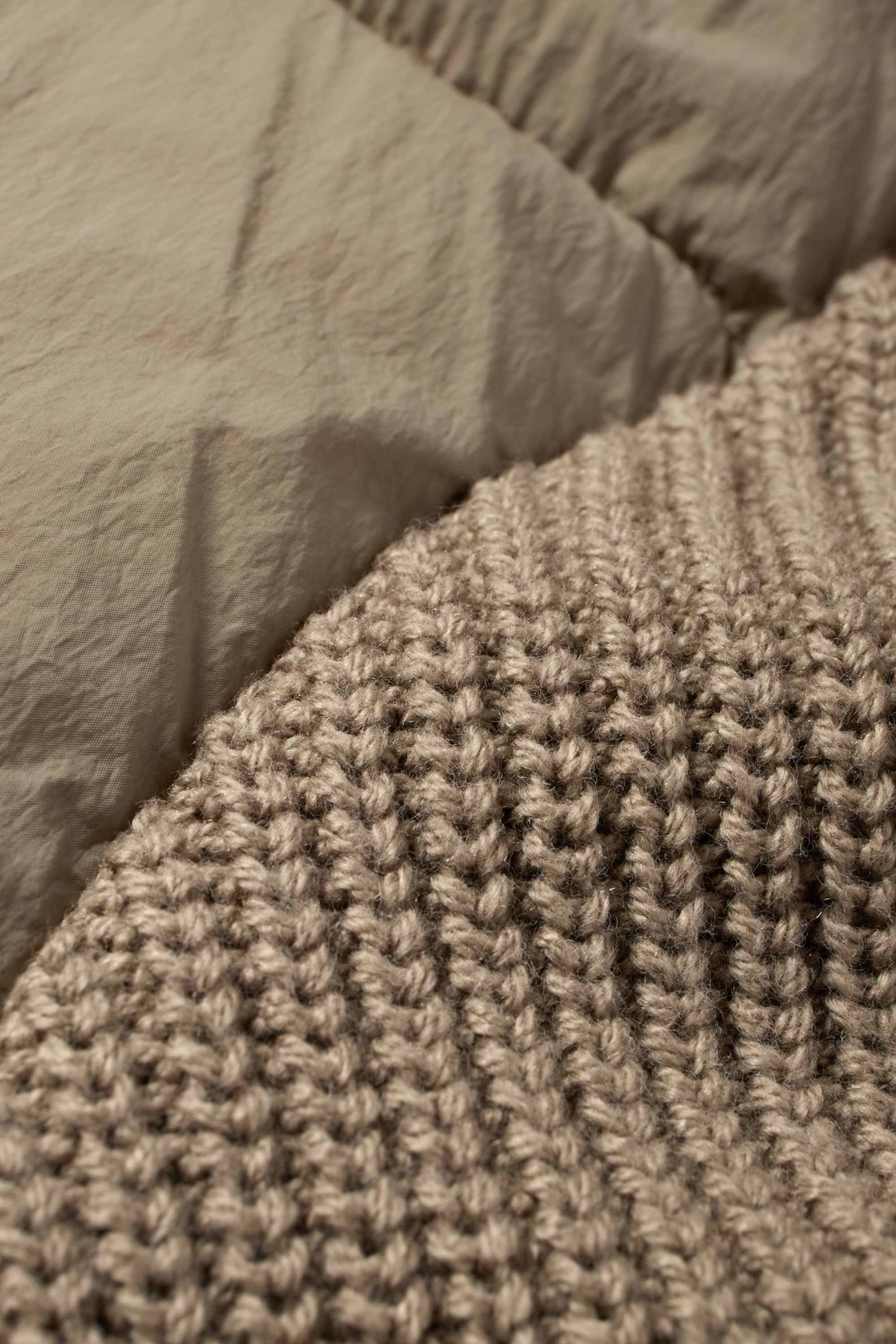 Quilted jacket beige
