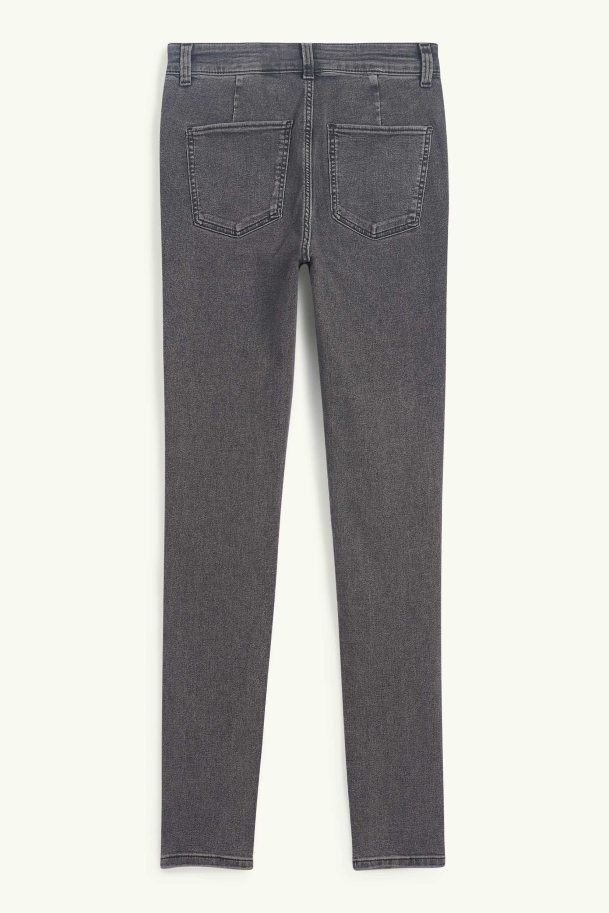 Jegging jeans - high waist denim-gray