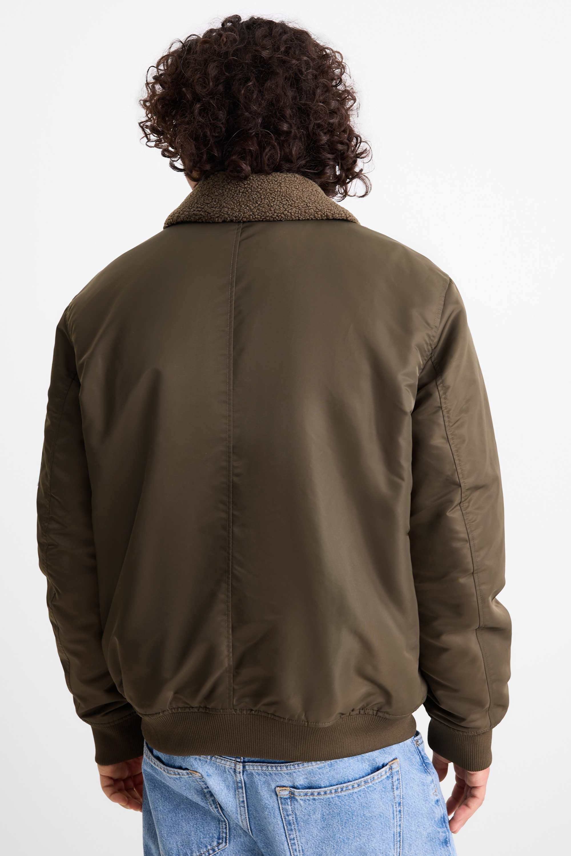 Bomber jacket - lined dark green