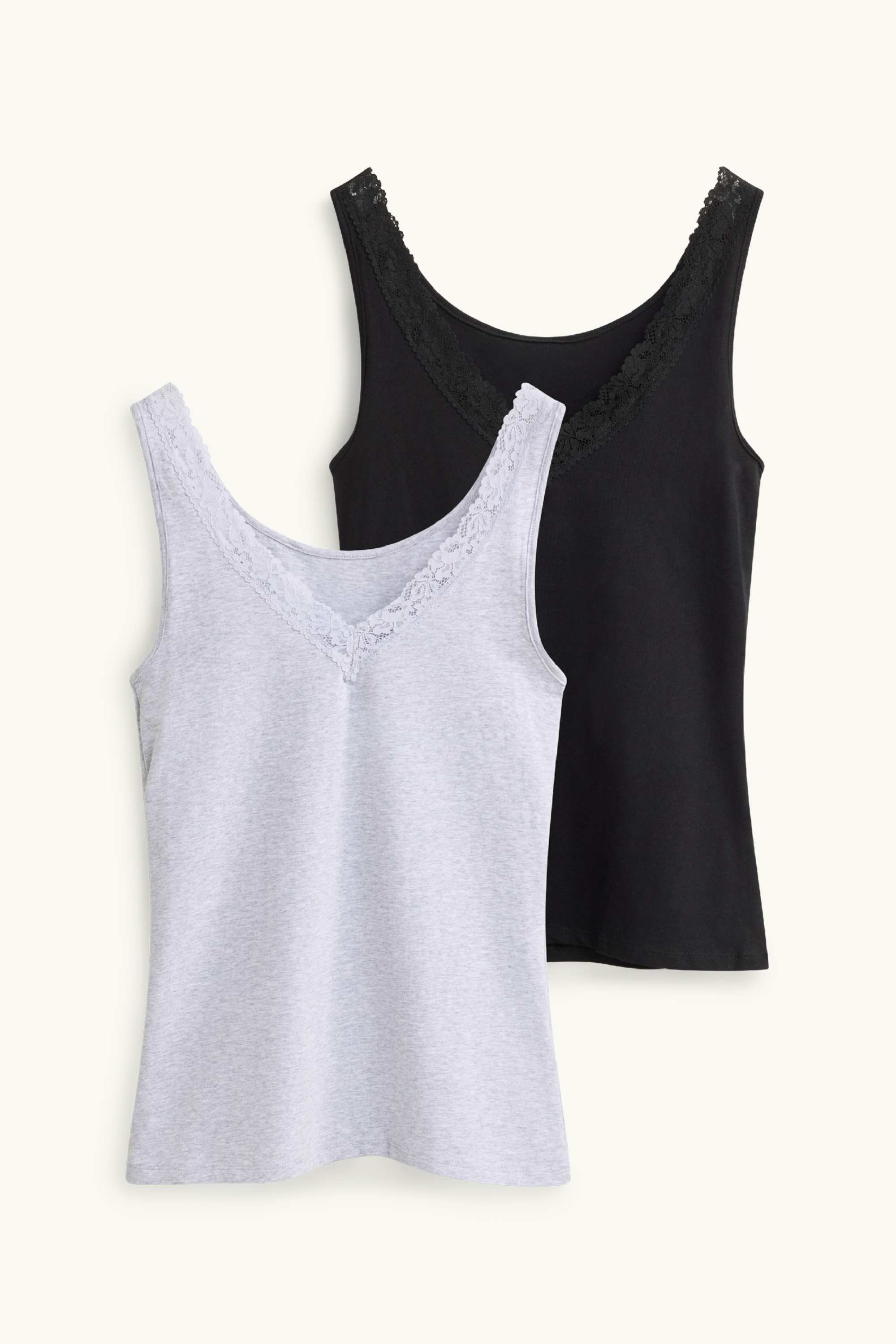 Multipack of 2 - camisole black / gray