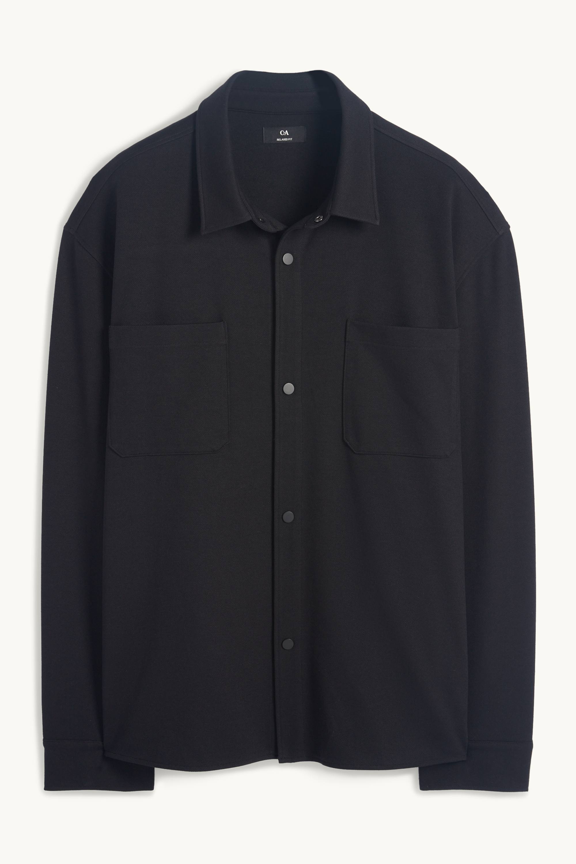 Shirt - regular fit - kent collar black