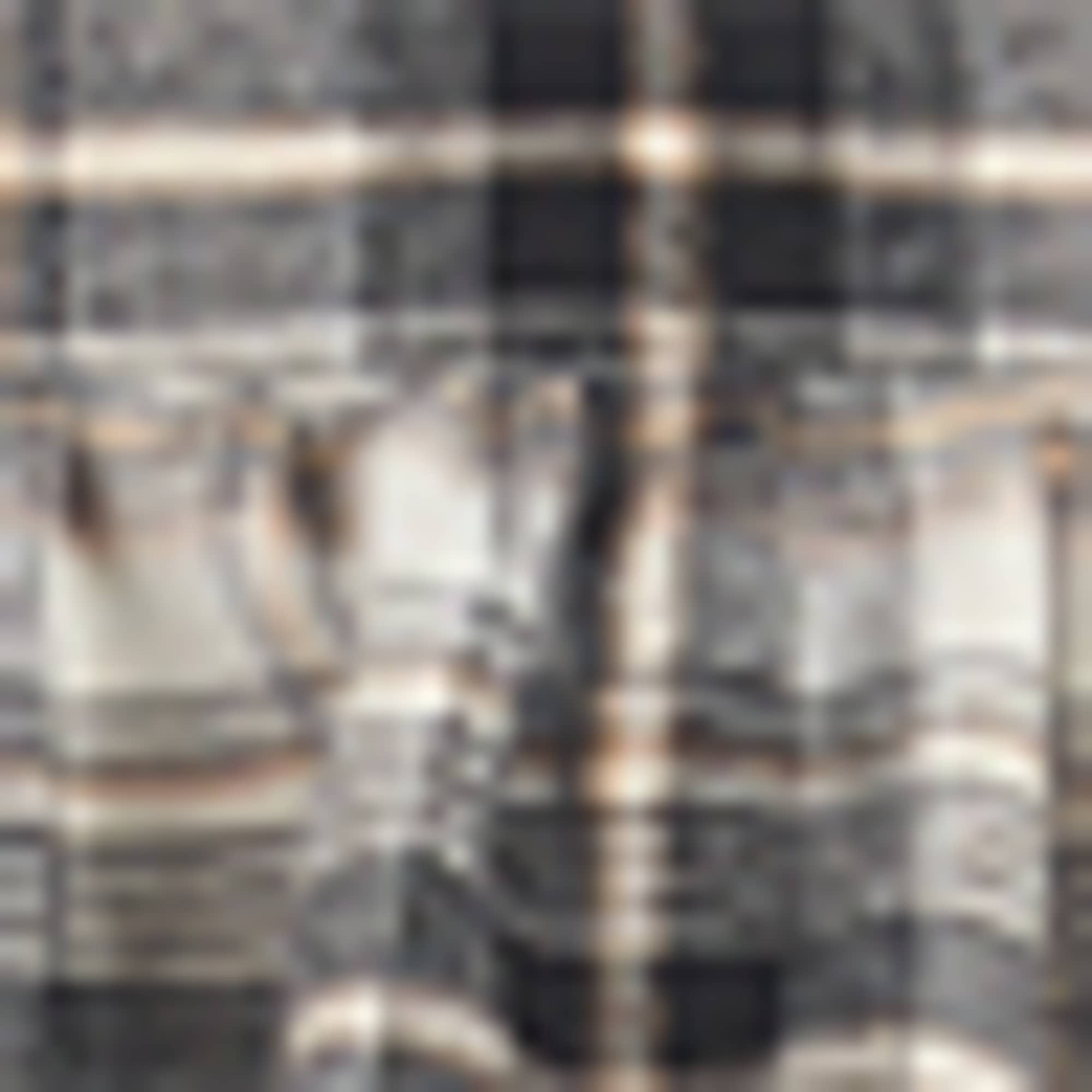 Flannel skirt - check beige