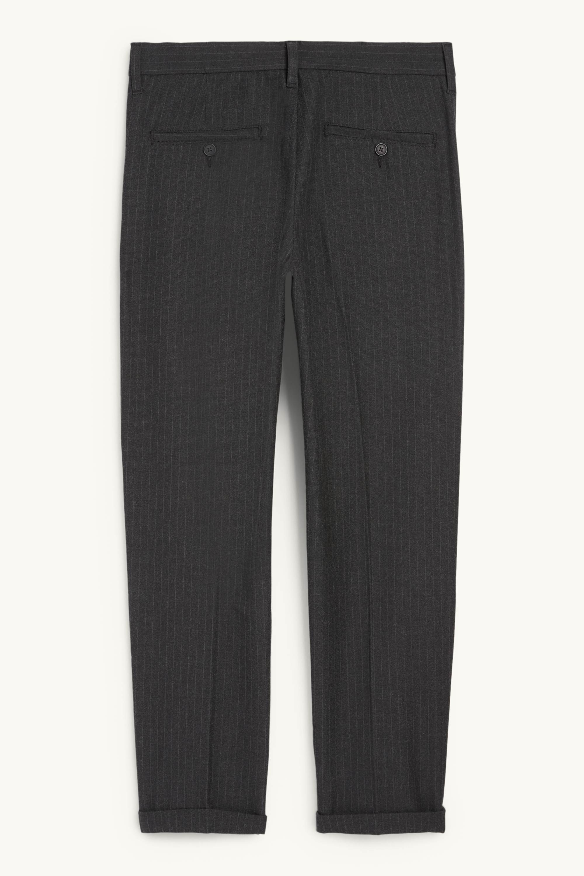 Chinos - tapered fit - pinstripes dark gray