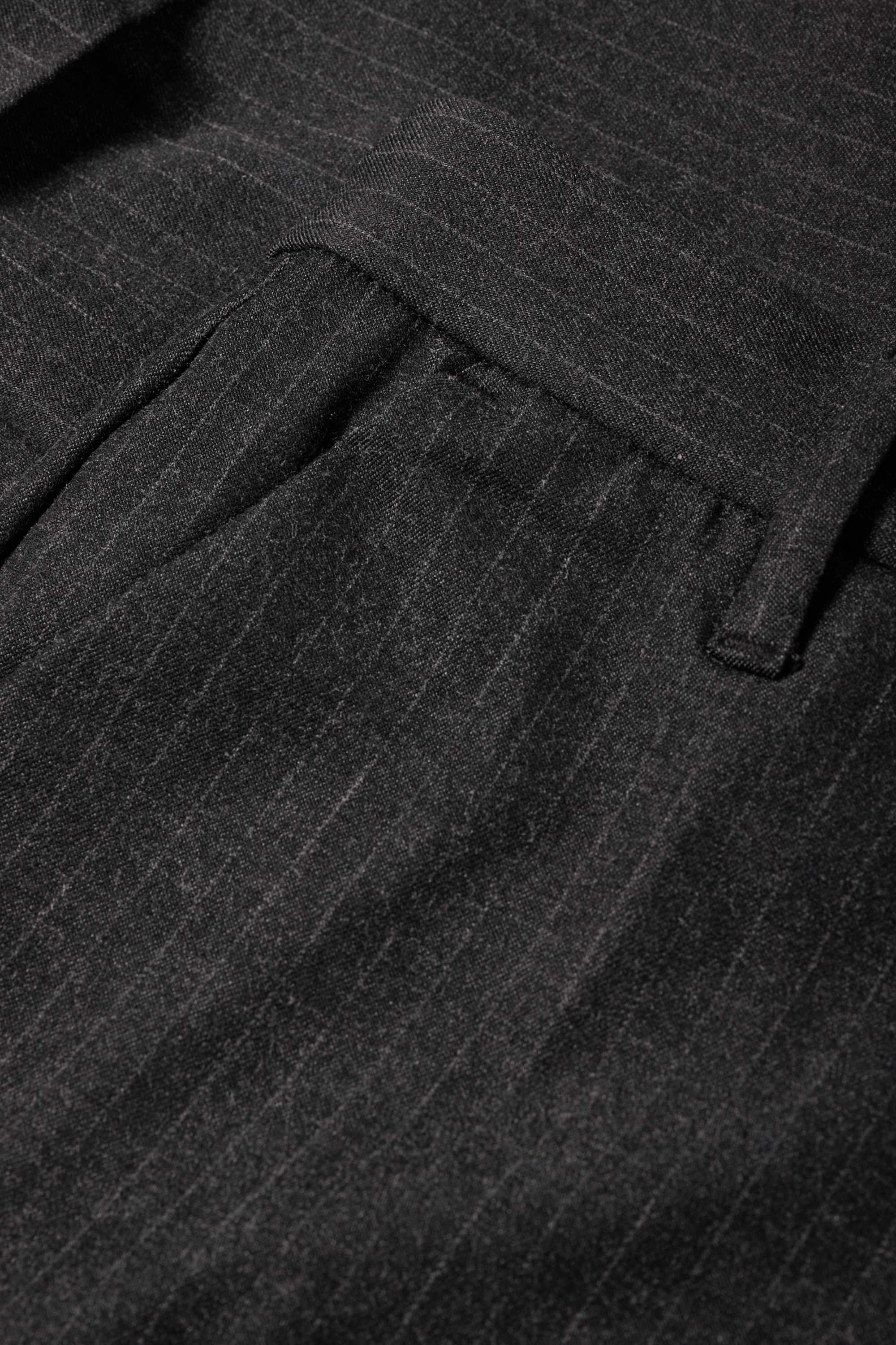 Chinos - tapered fit - pinstripes dark gray