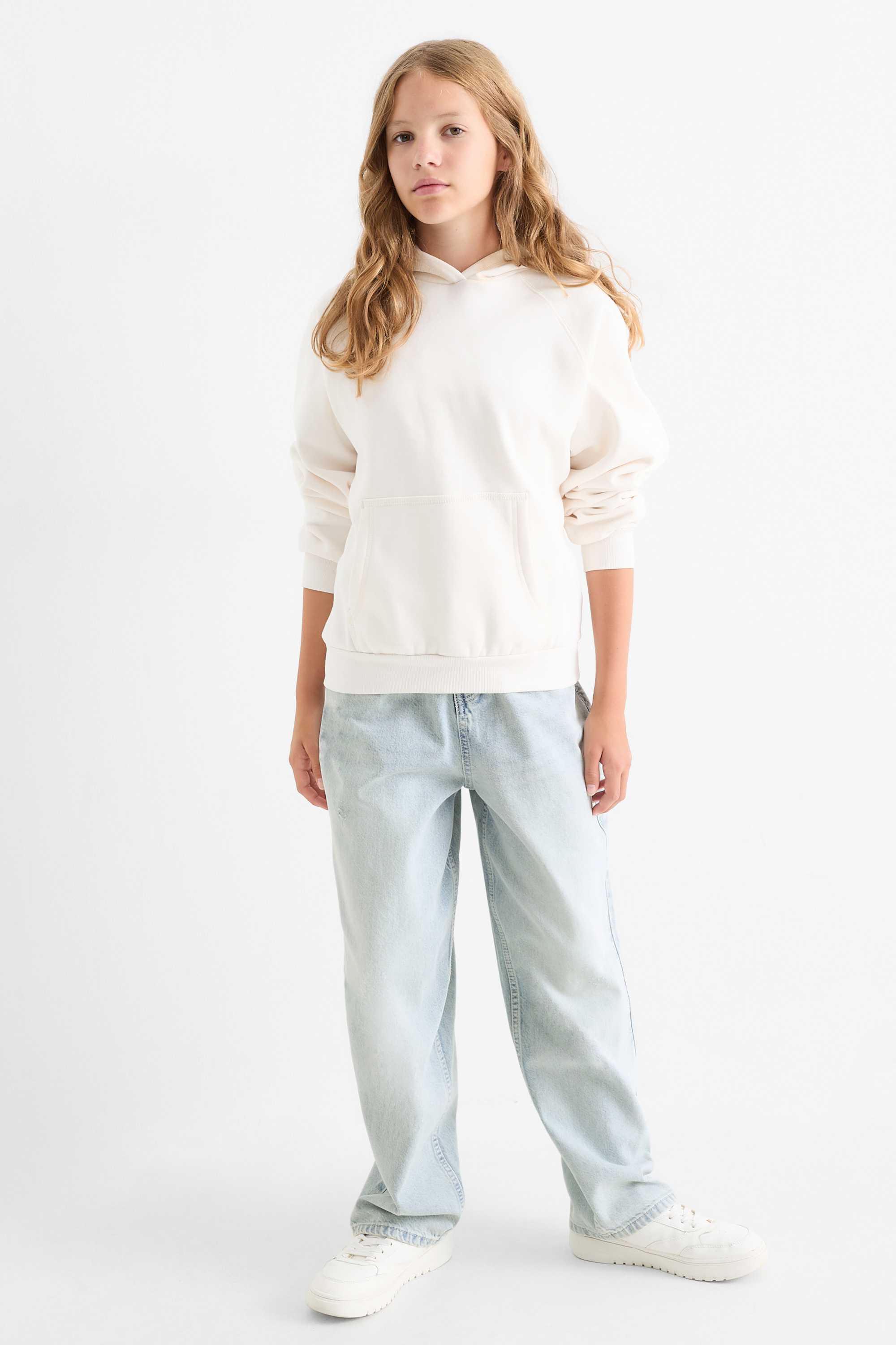 Balloon jeans denim-light blue