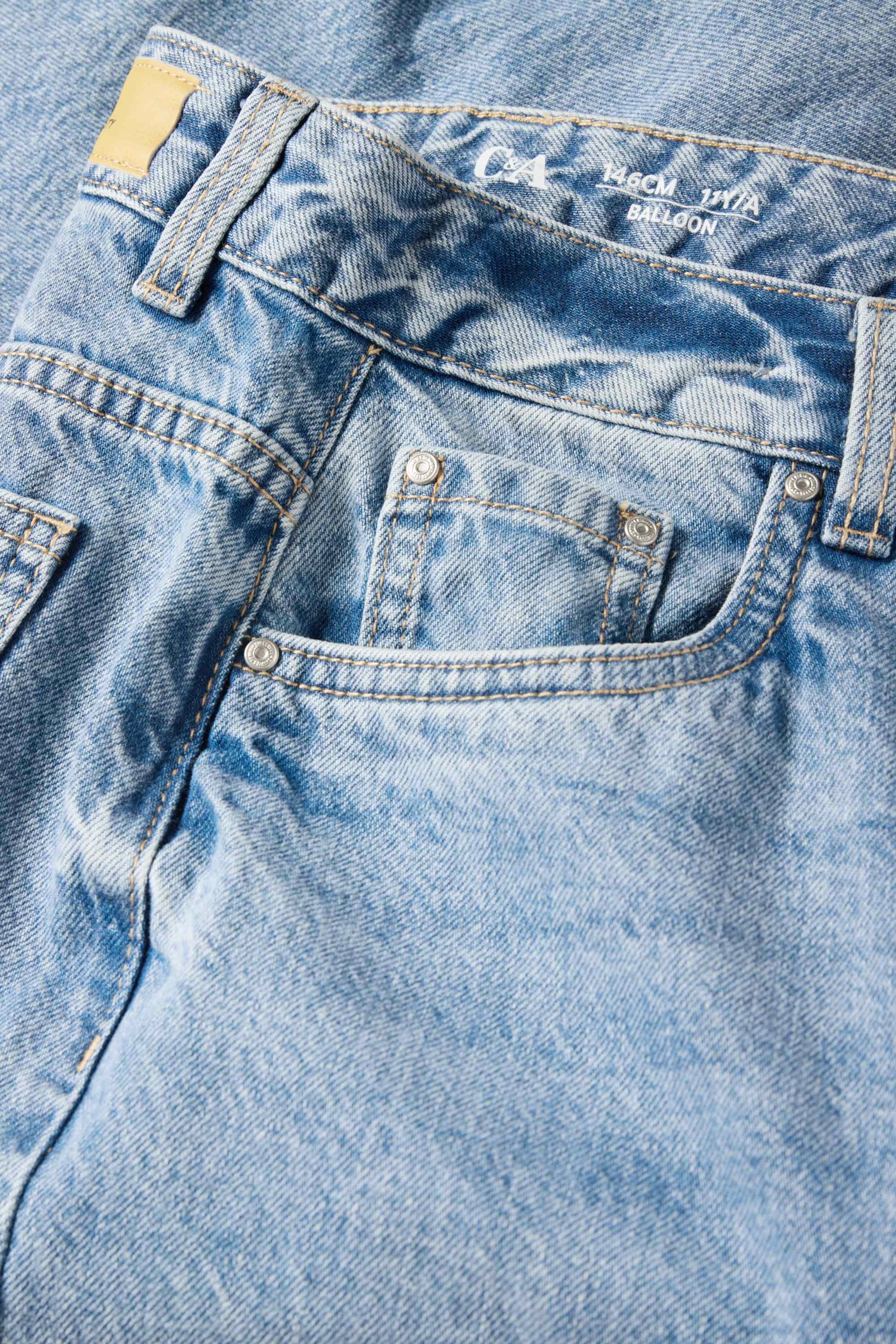 Balloon jeans denim-light blue