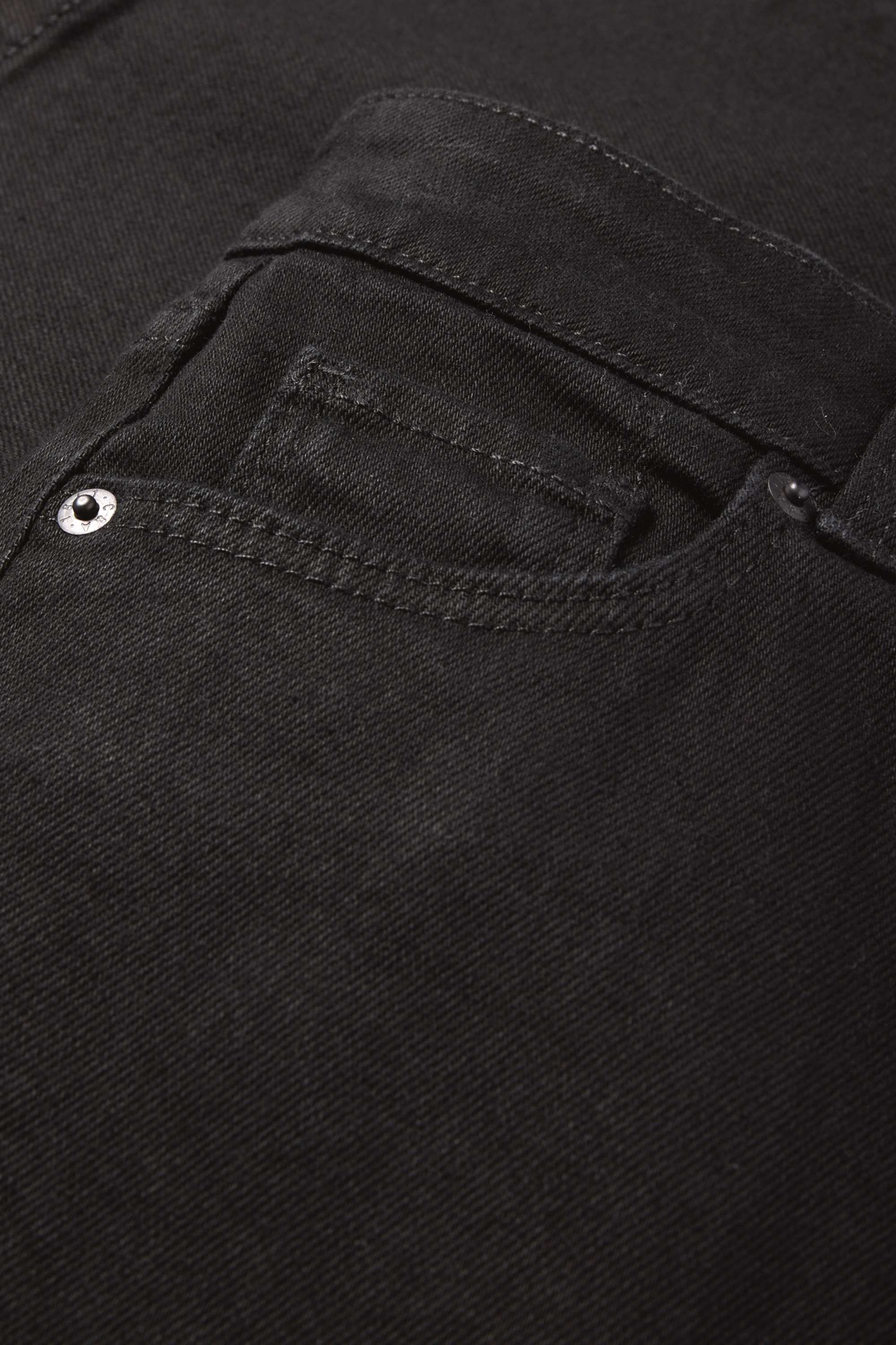 Flared jeans - mid-rise waist denim-dark gray