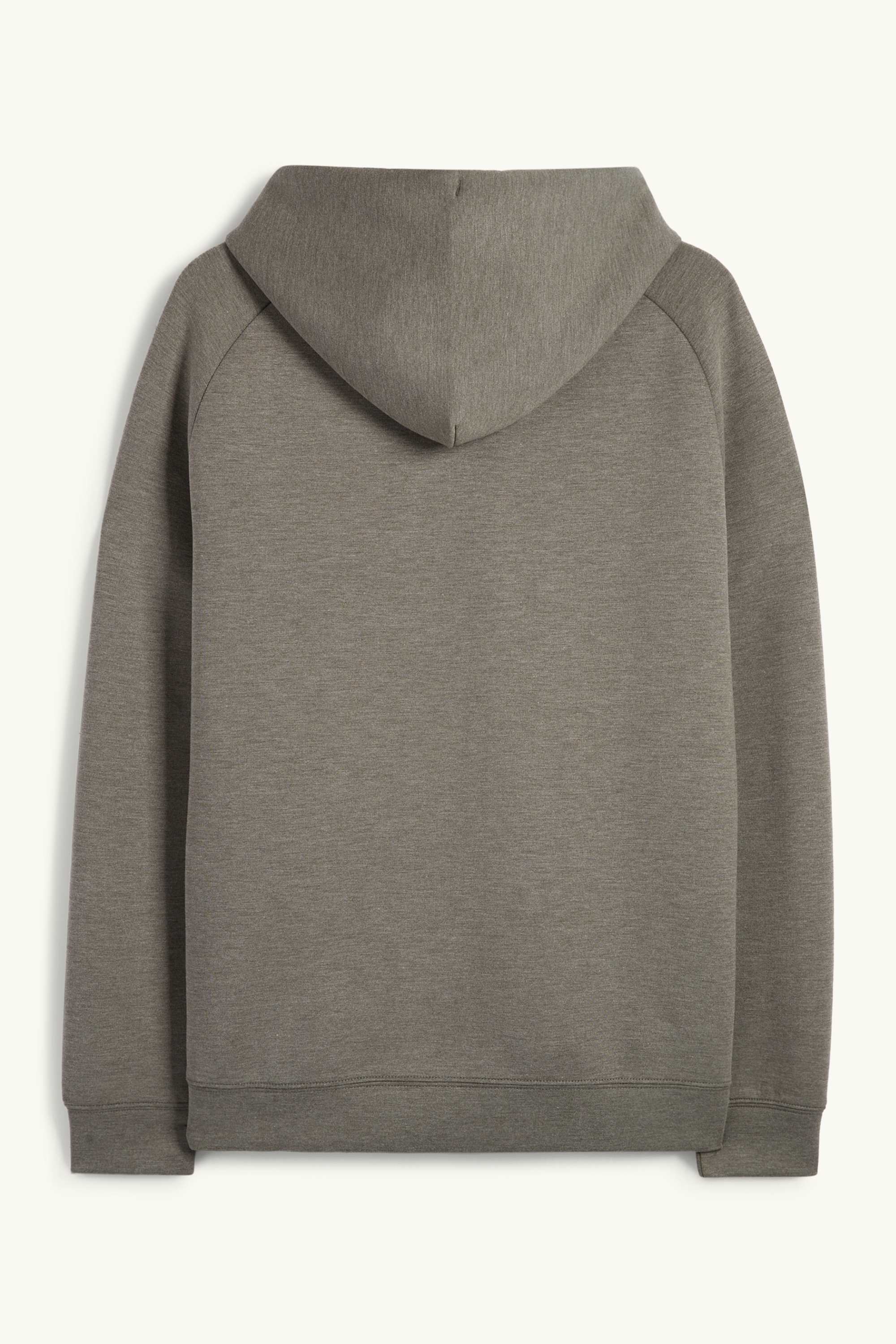 Technical hoodie dark green-melange