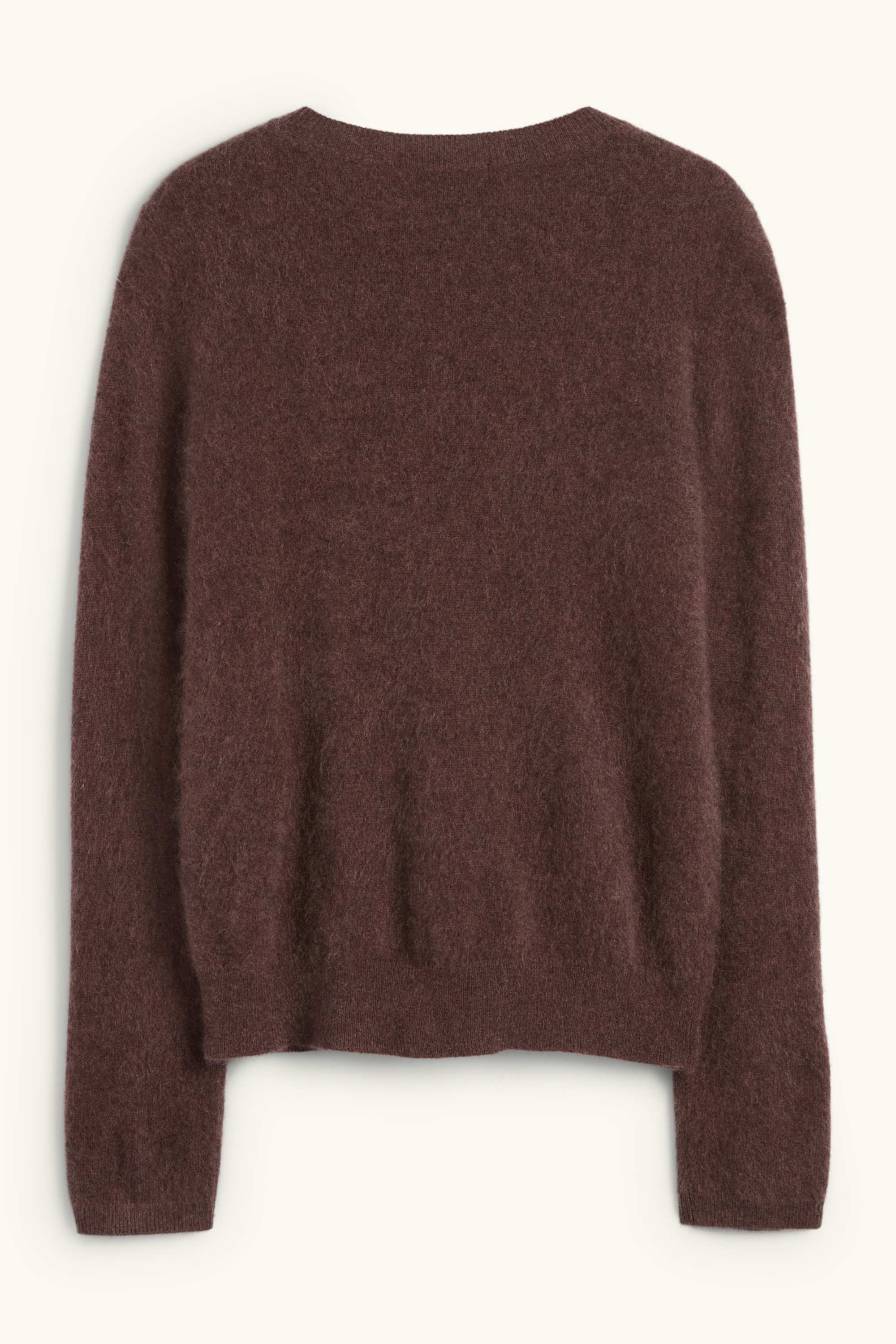 Cashmere jumper dark brown