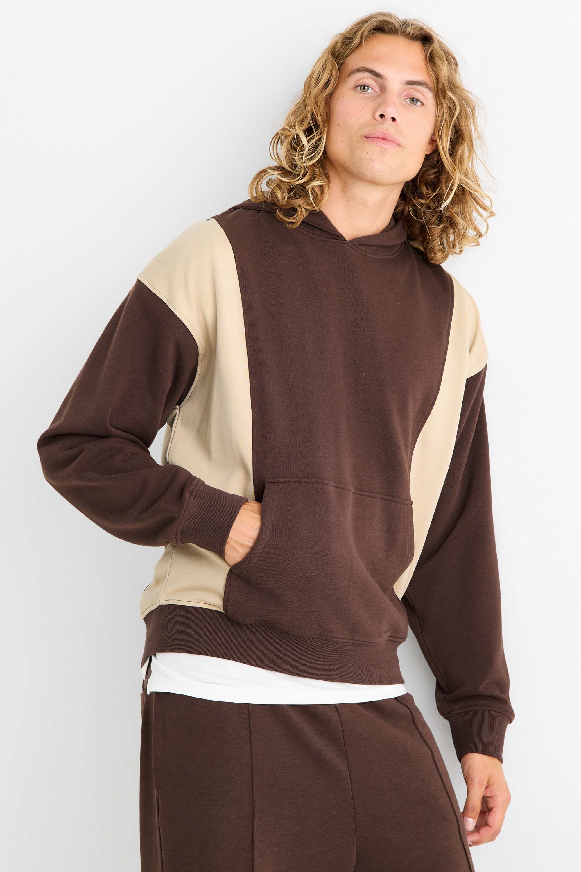 Hoodie dark brown
