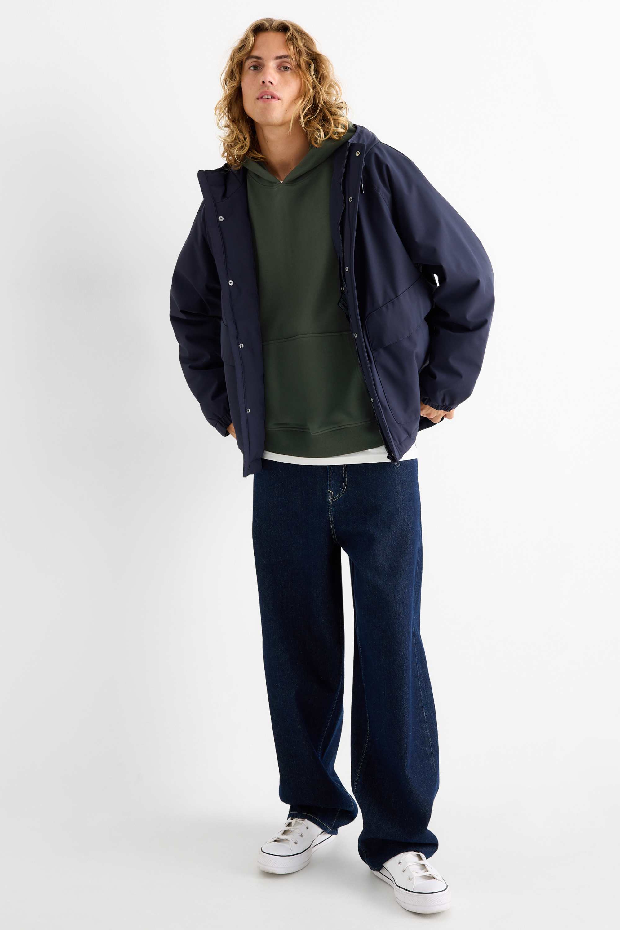 Hoodie dark green