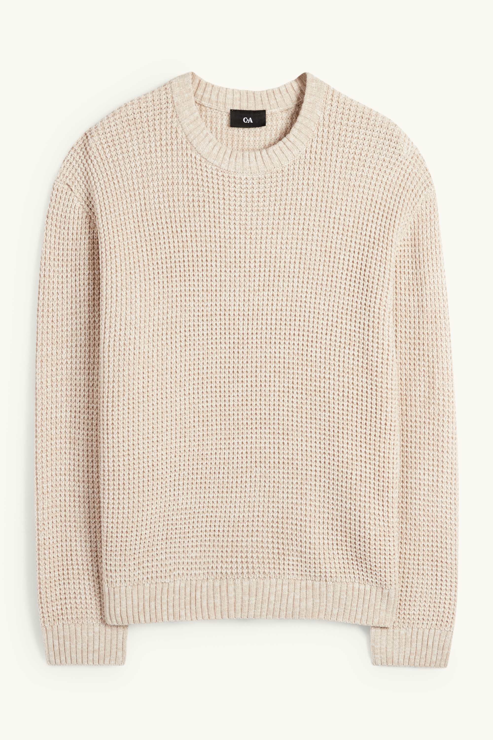 Jumper - textured beige