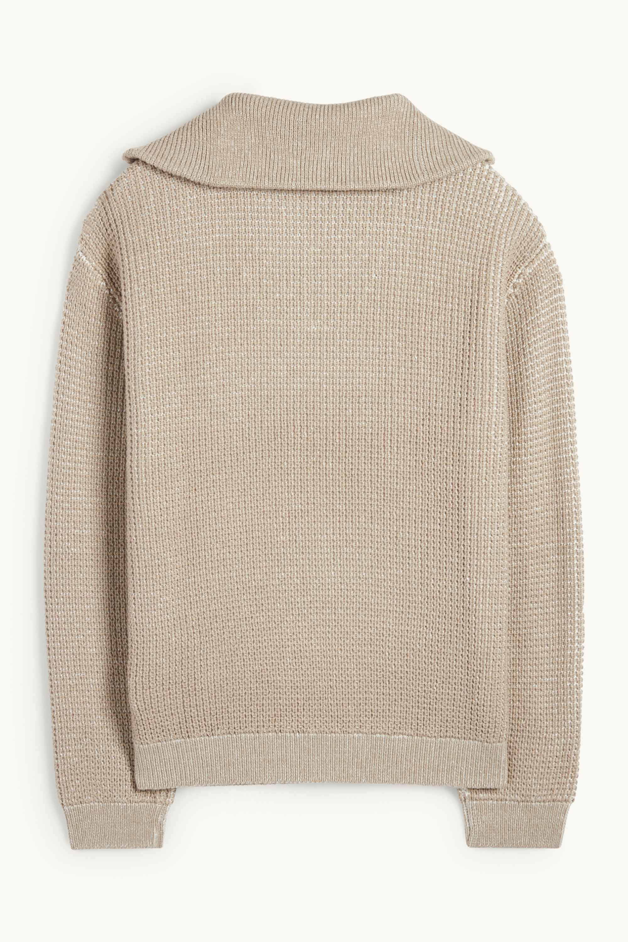 Jumper - textured beige