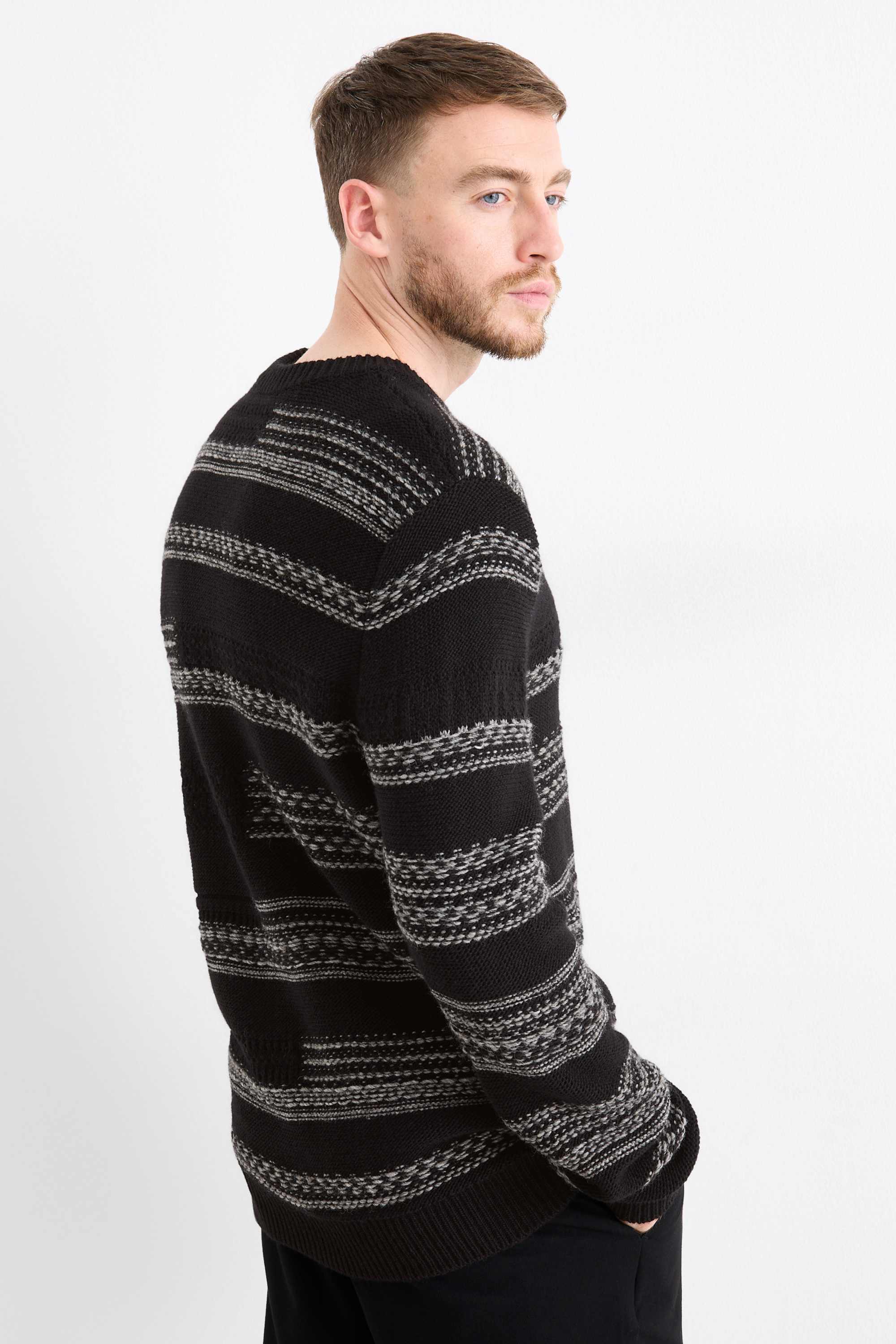 Jumper - patterned black