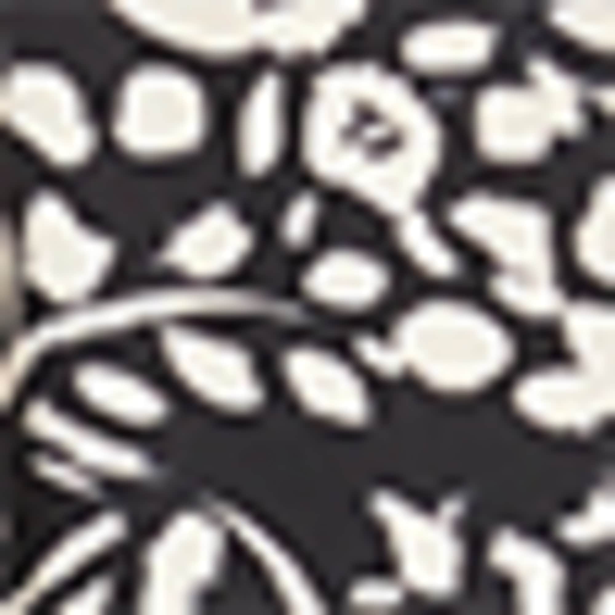 Blouse - patterned black / beige